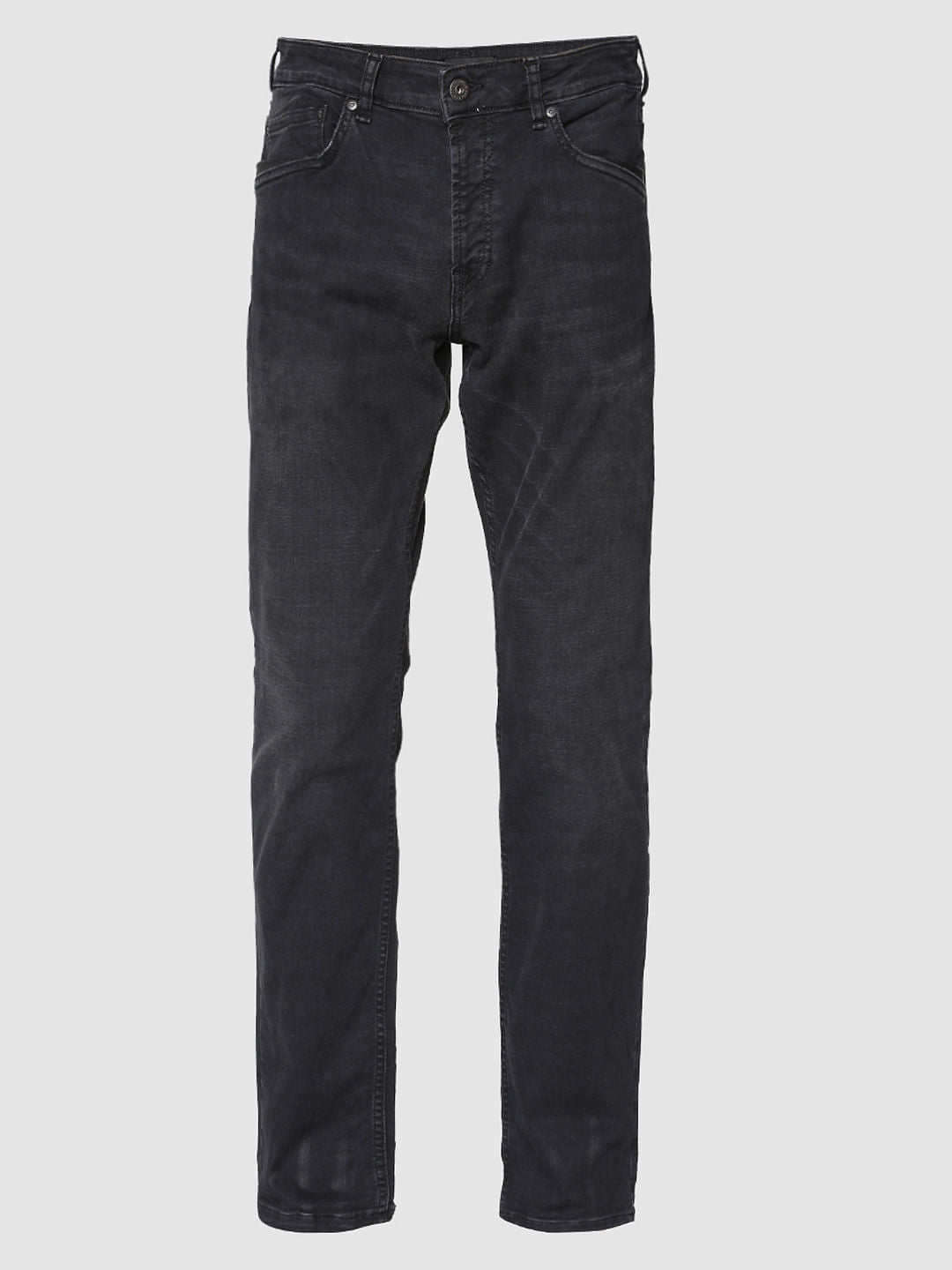 Black Washed Ben Skinny Fit Jeans