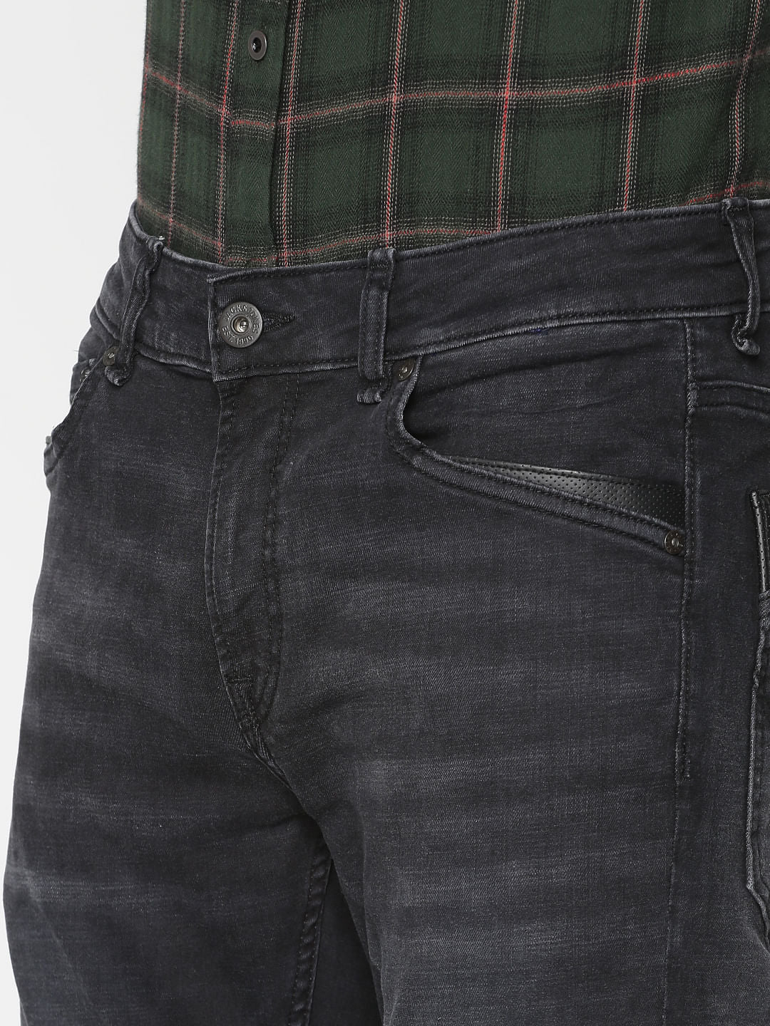 Black Washed Clark Regular Fit Jeans