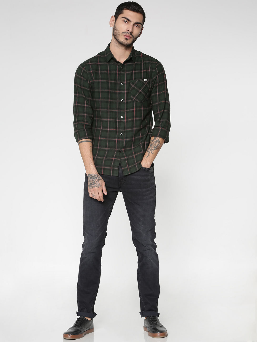 Black Washed Clark Regular Fit Jeans