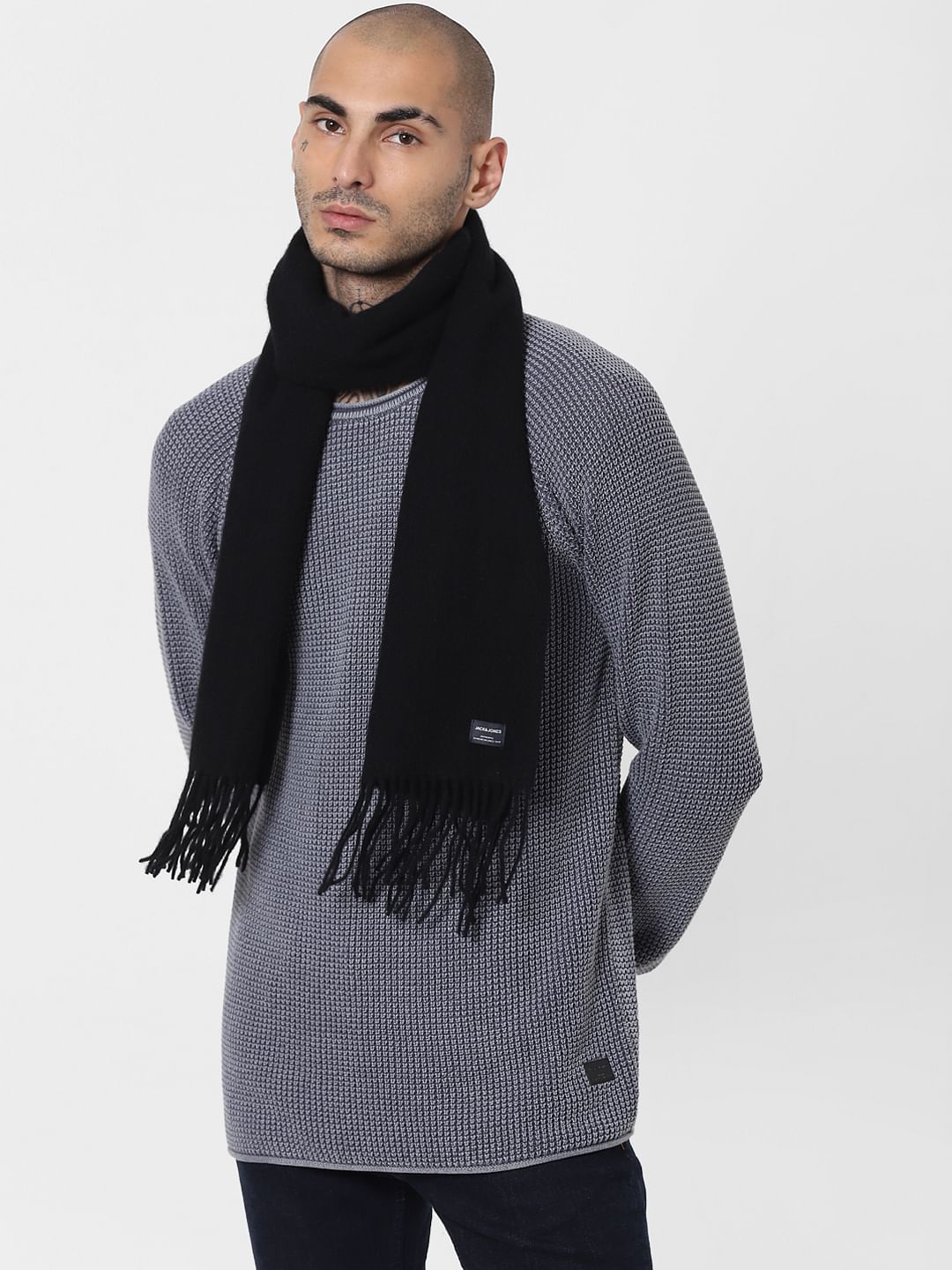 Black Woolen Scarf