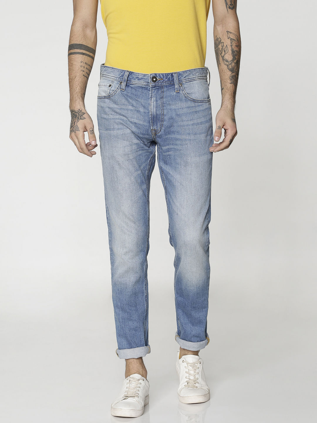 Blue Washed Tim Anti Fit Jeans