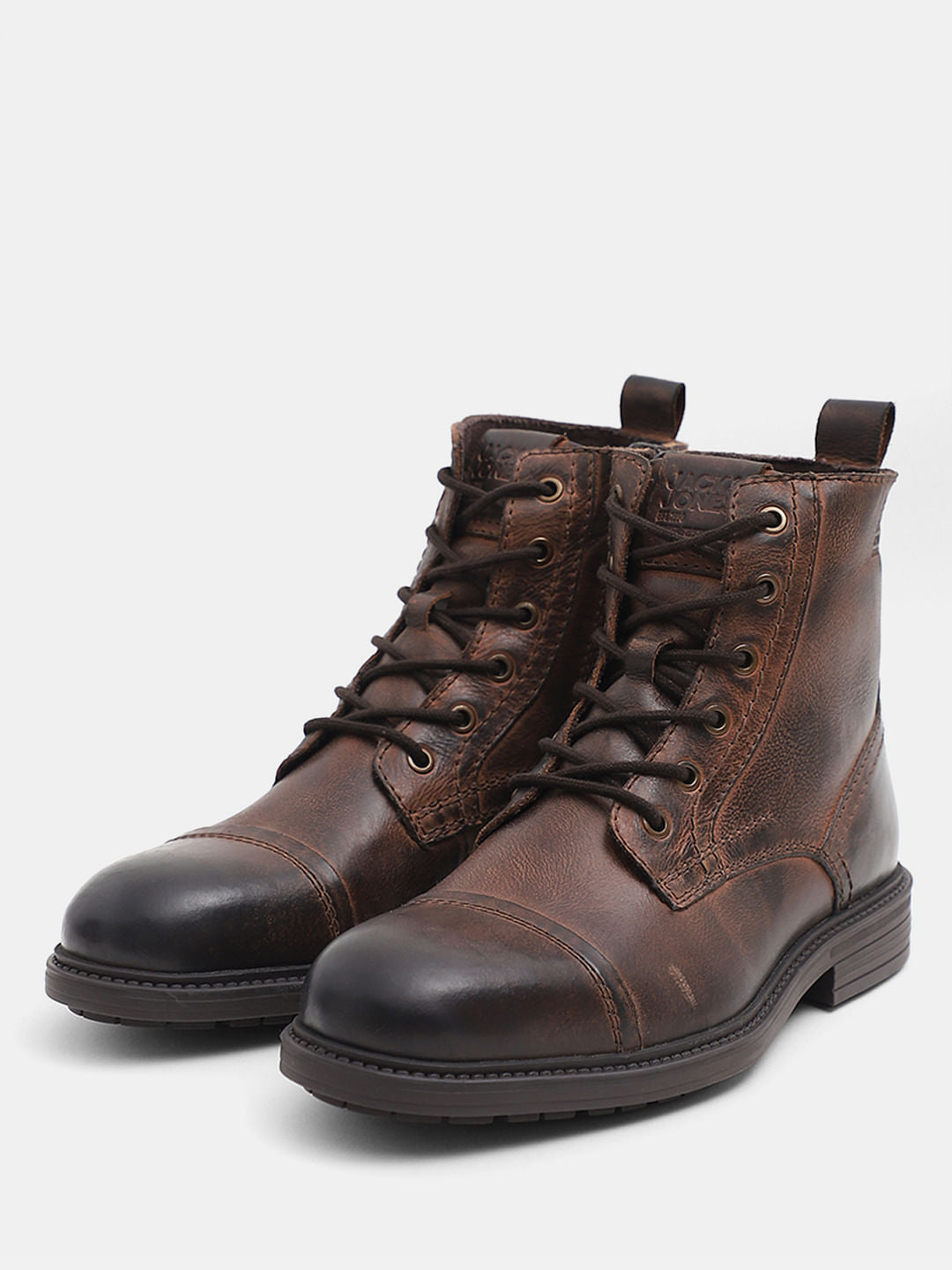 Dark Brown Leather Boots