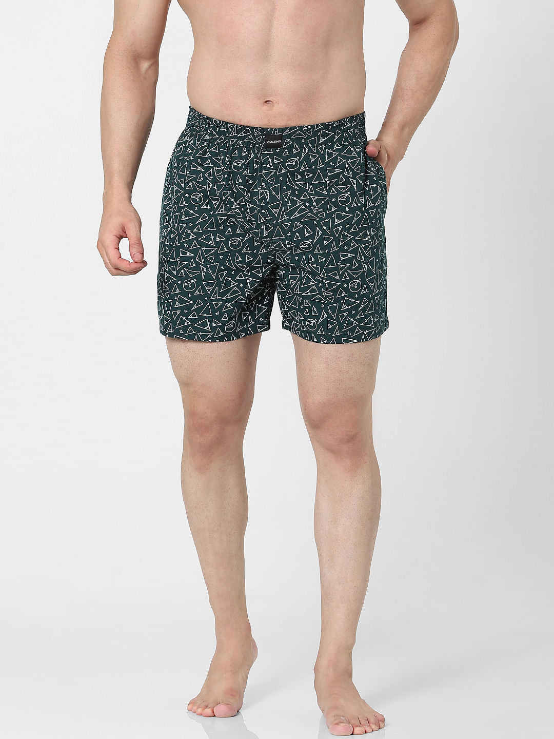 Green Printed Boxers