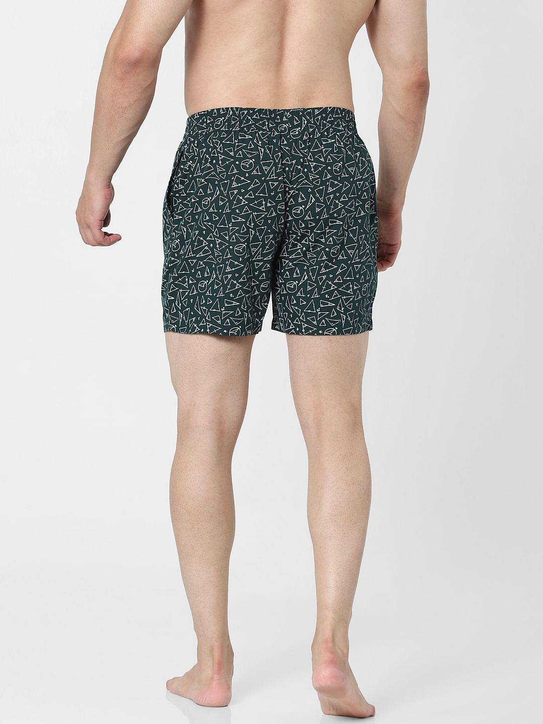 Green Printed Boxers