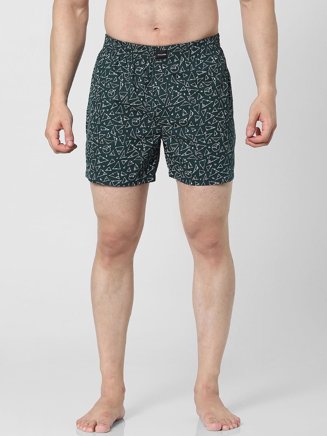 Green Printed Boxers