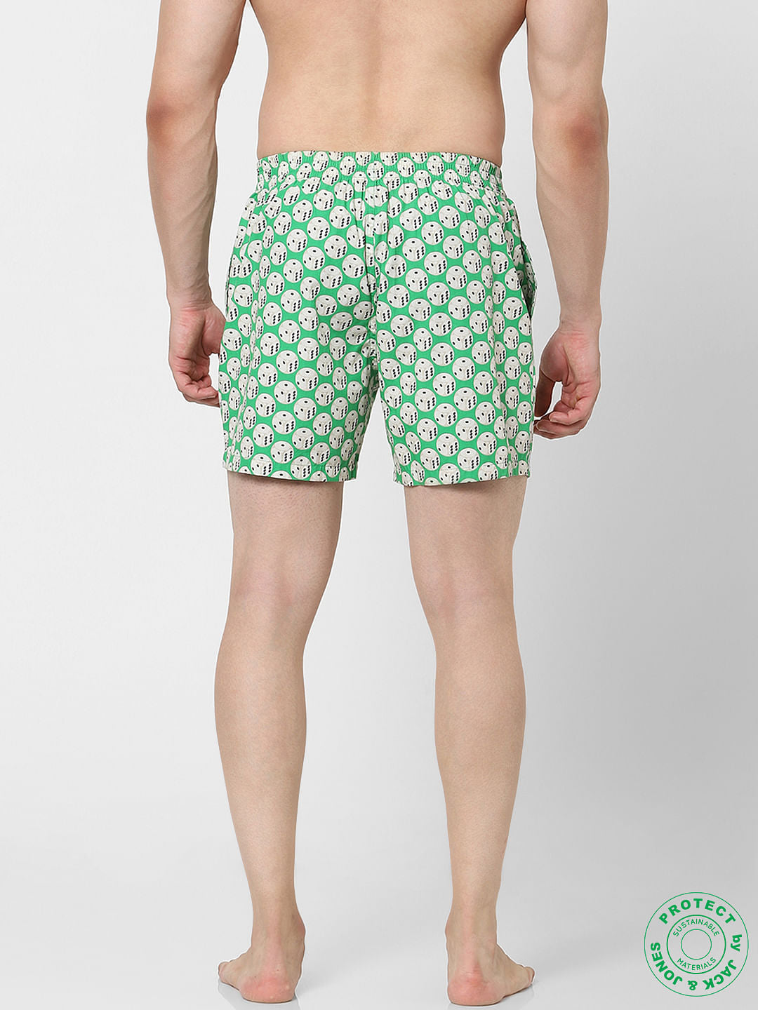 Green Dice Print Boxers