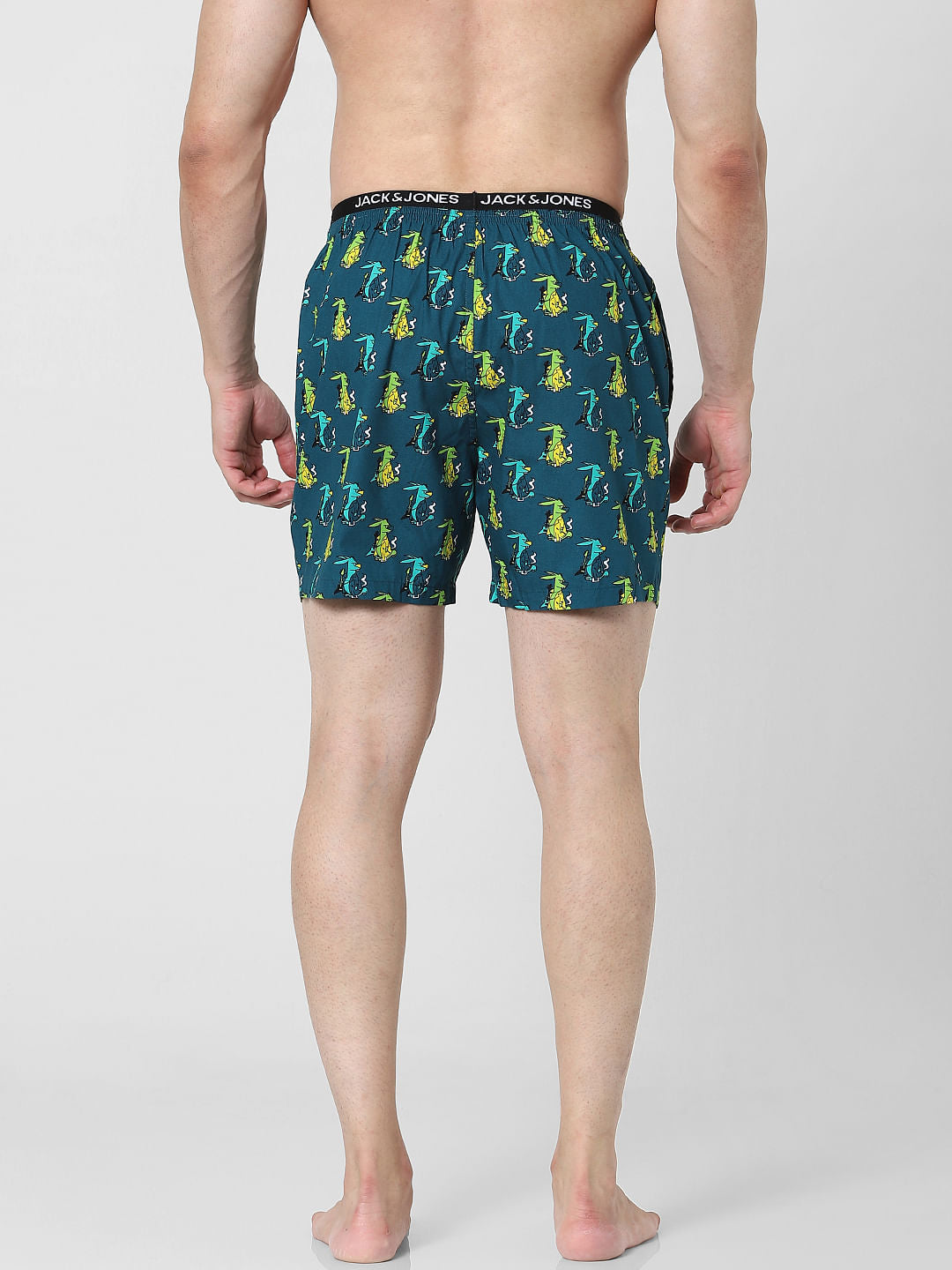 Green Graphic Printed Boxers