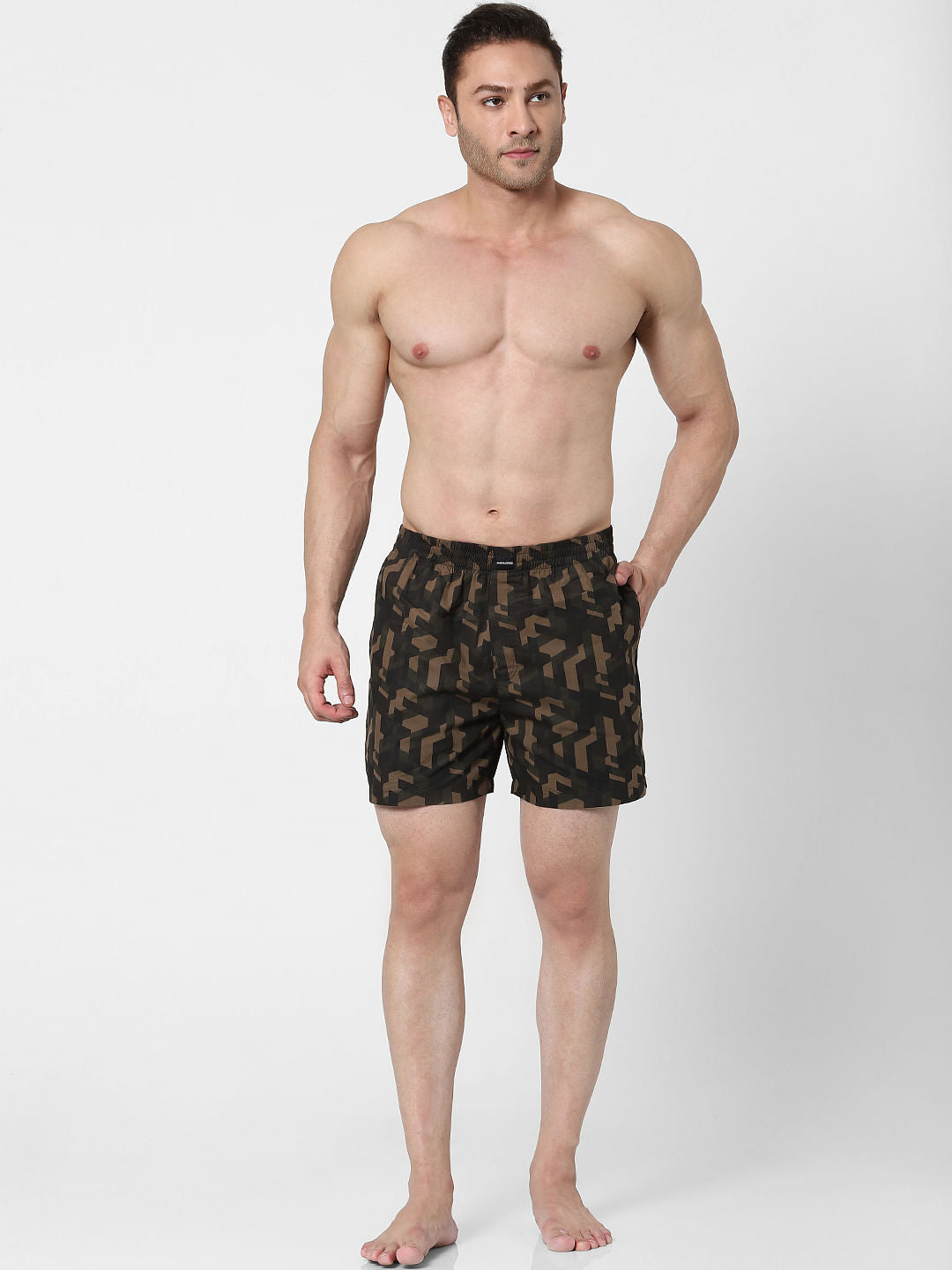 Green Printed Boxers