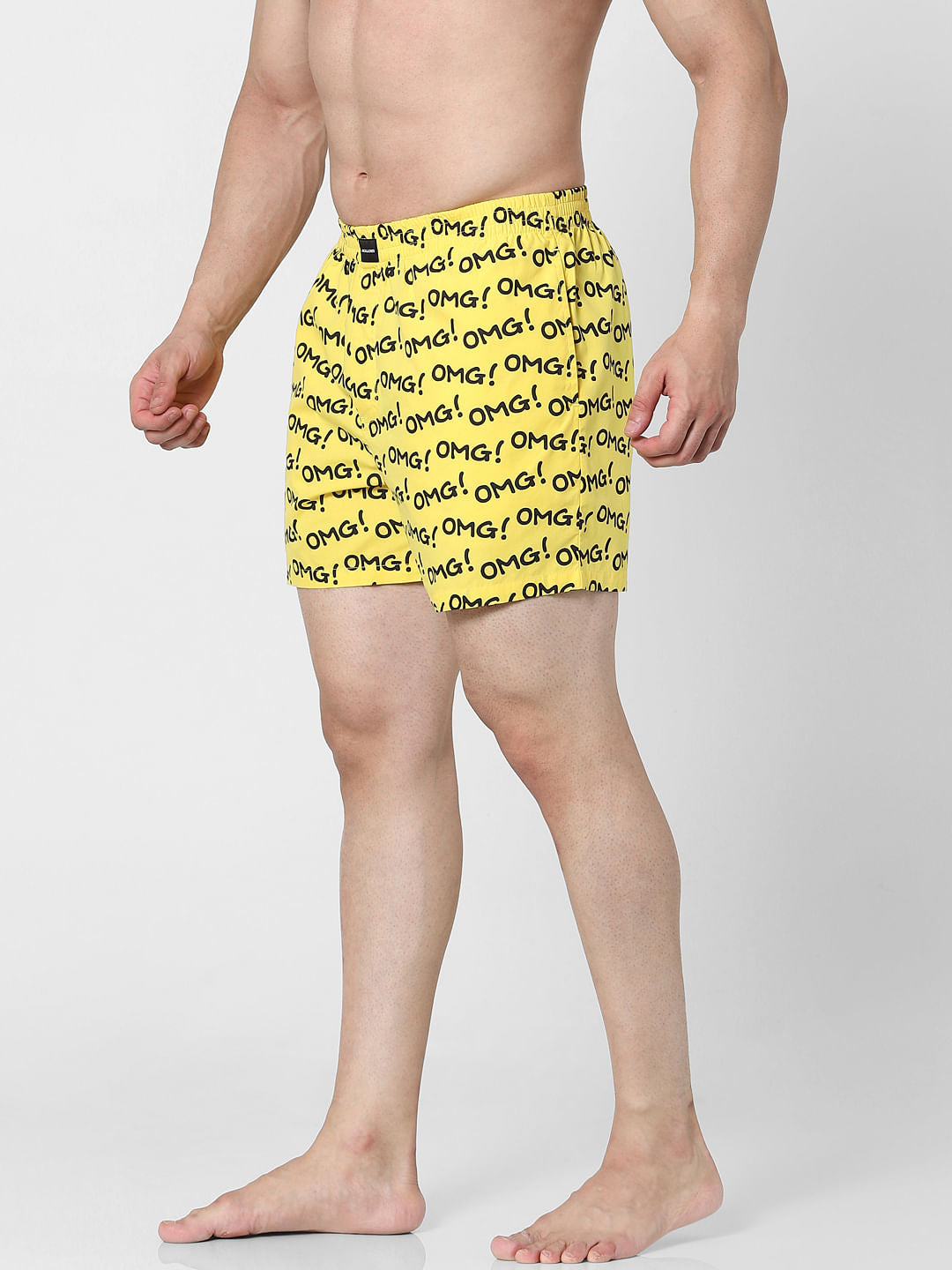 Yellow Printed Boxers