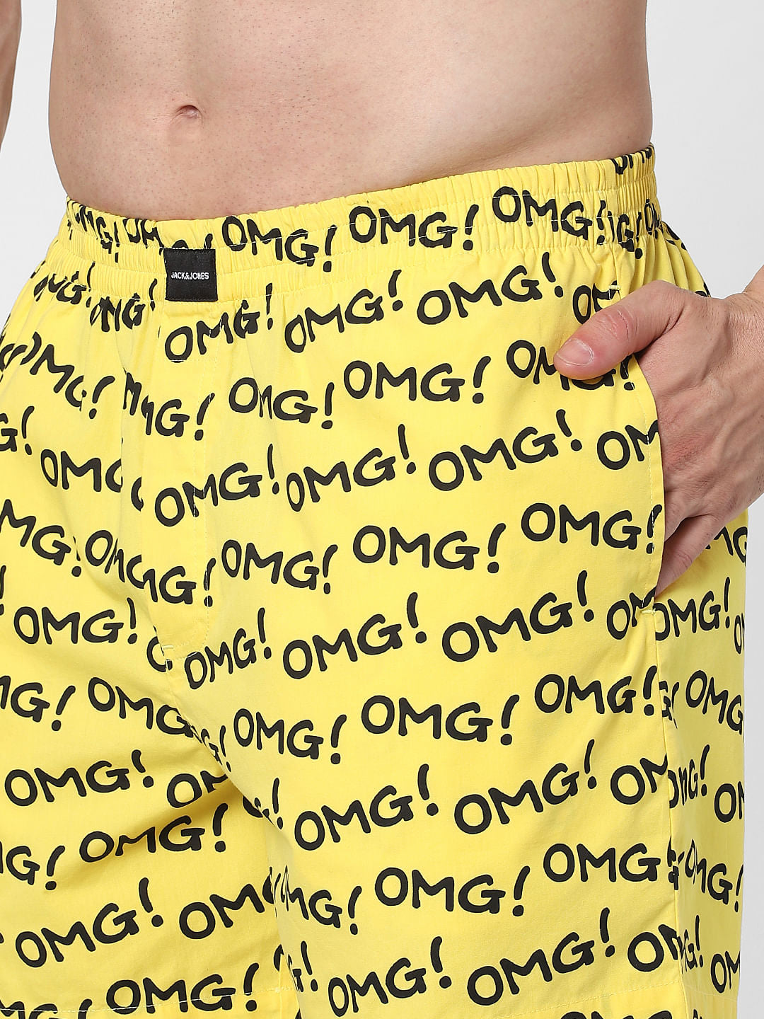 Yellow Printed Boxers