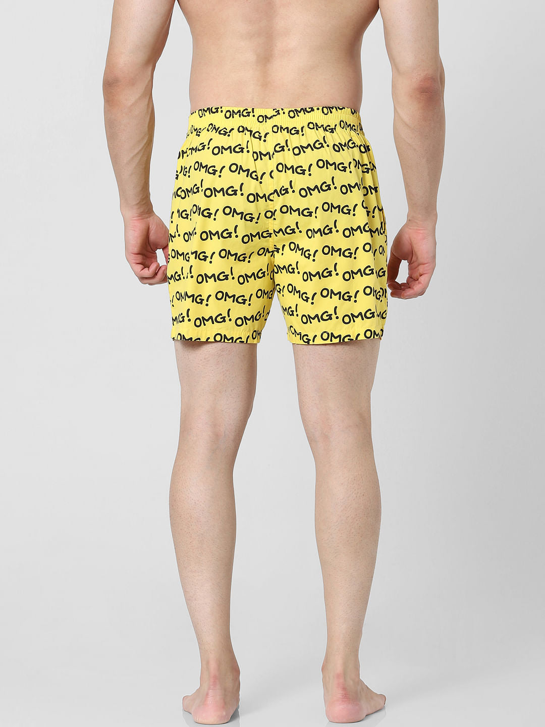 Yellow Printed Boxers
