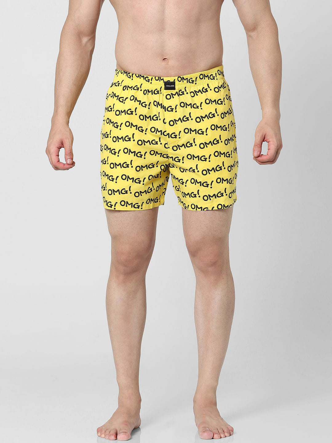 Yellow Printed Boxers