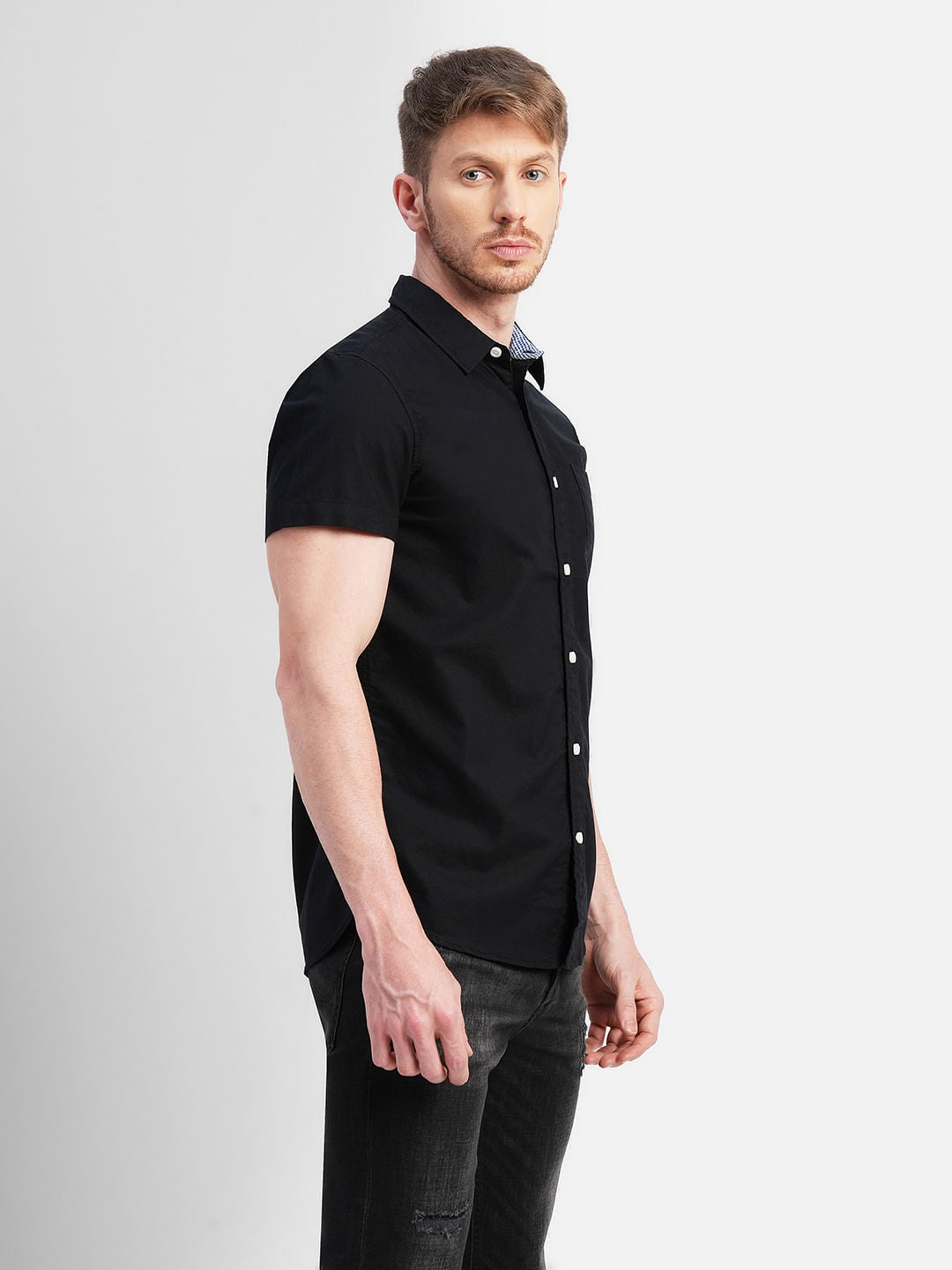 Black Short Sleeves Shirt