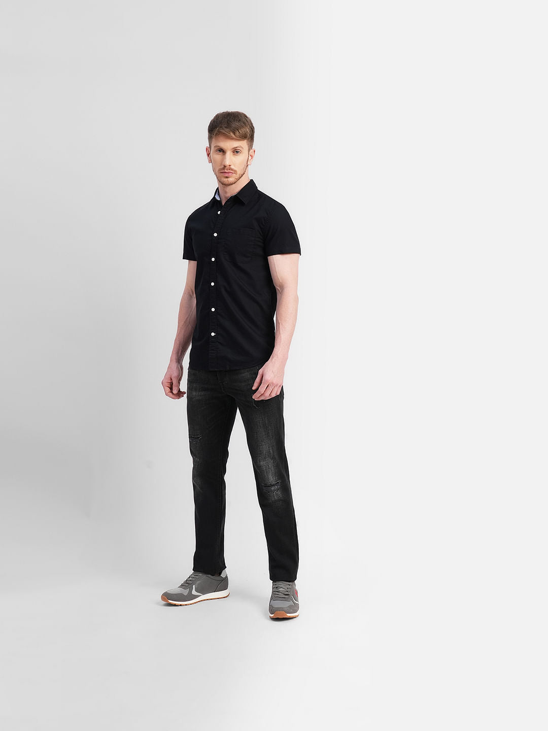 Black Short Sleeves Shirt