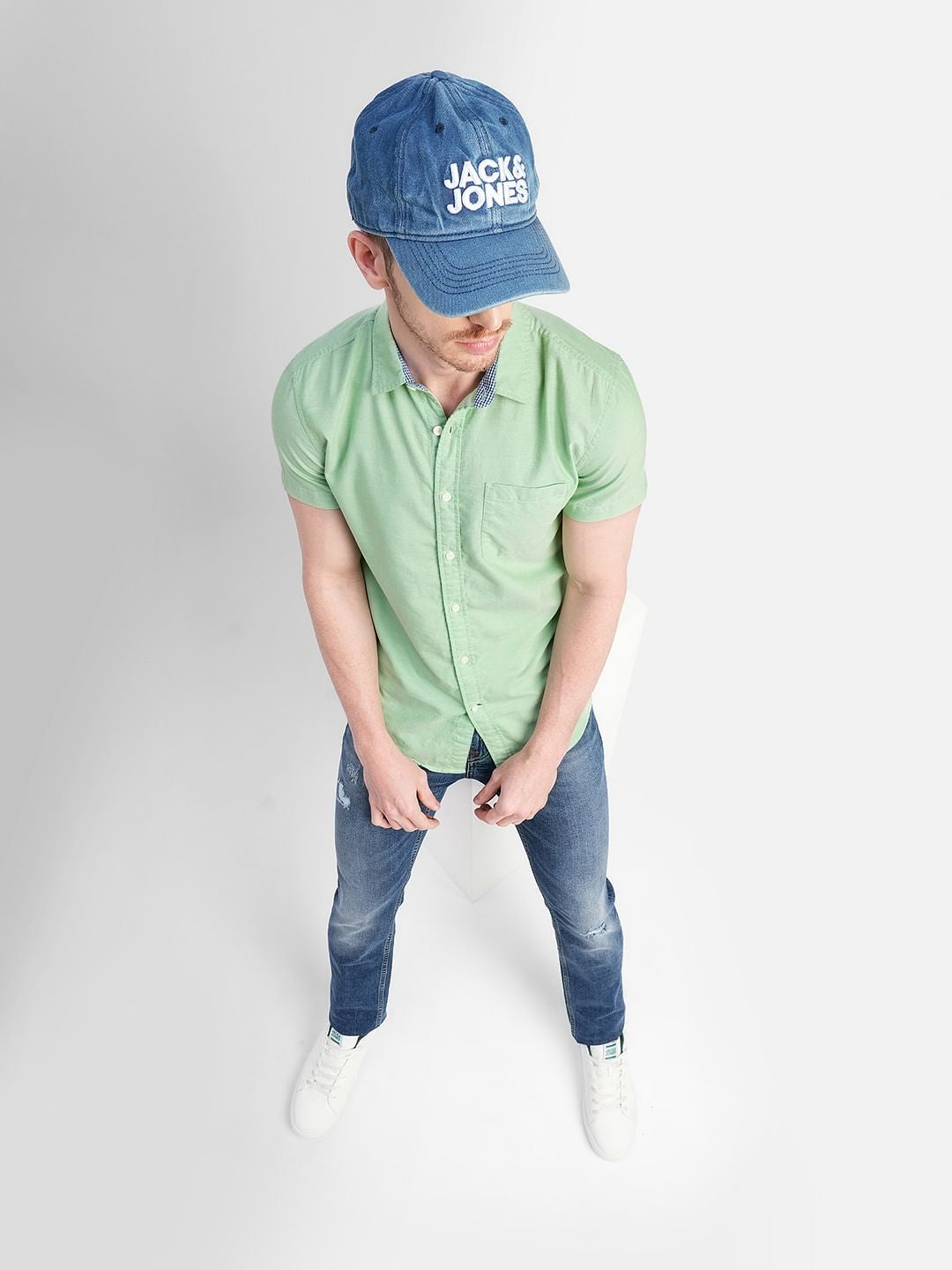 Green Short Sleeves Shirt