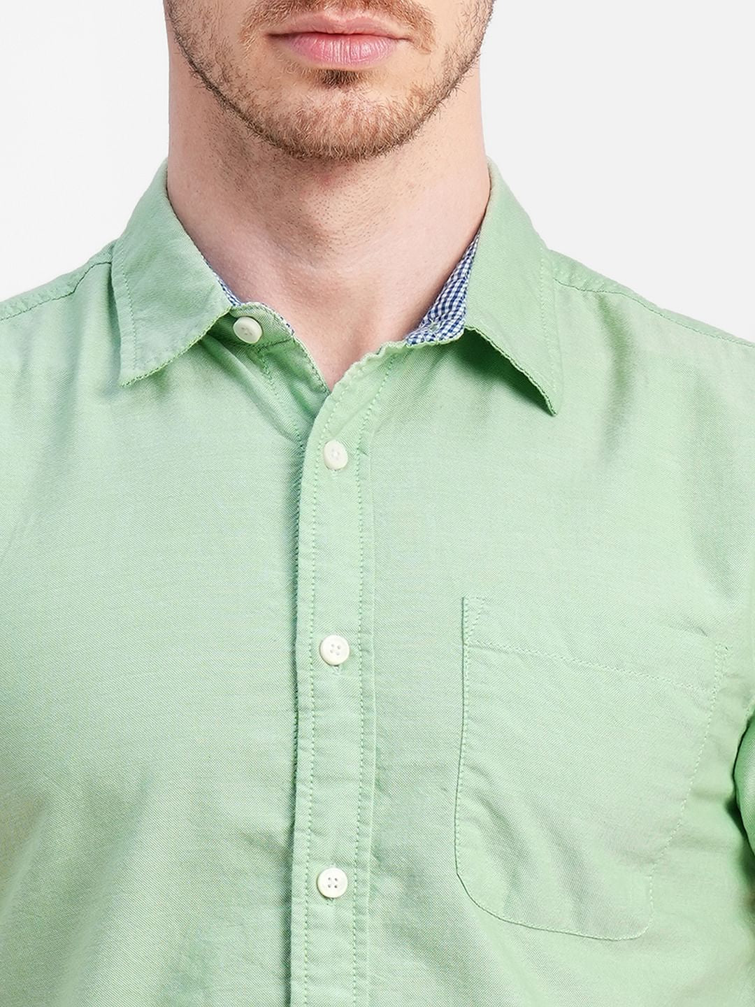 Green Short Sleeves Shirt