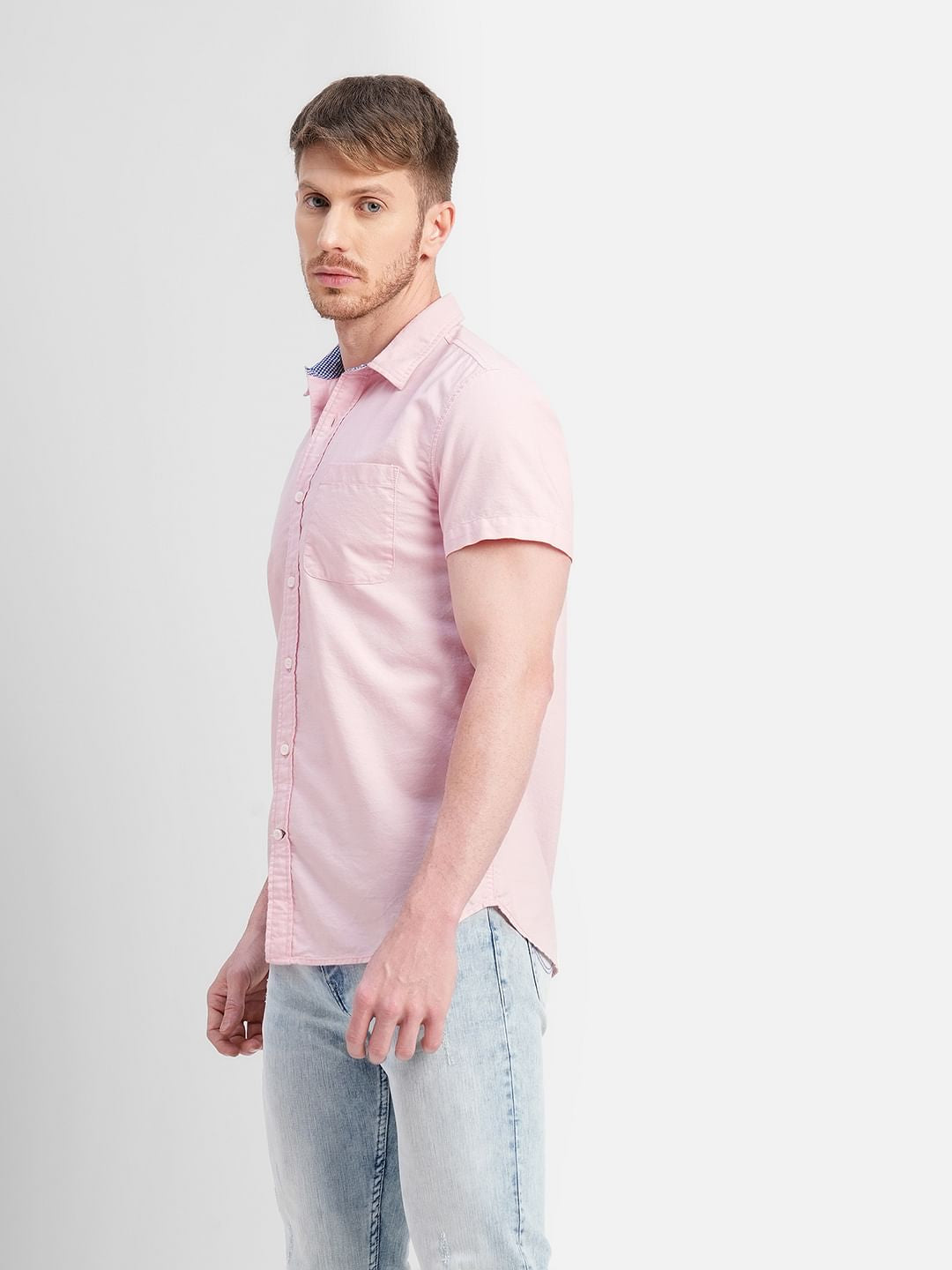 Pink Short Sleeves Shirt