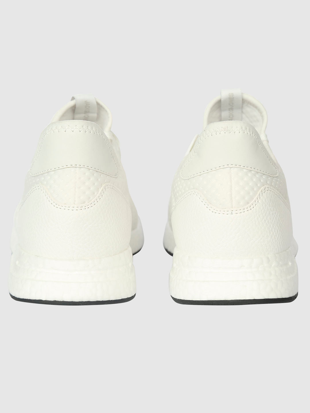 White Mesh Detail Sneakers