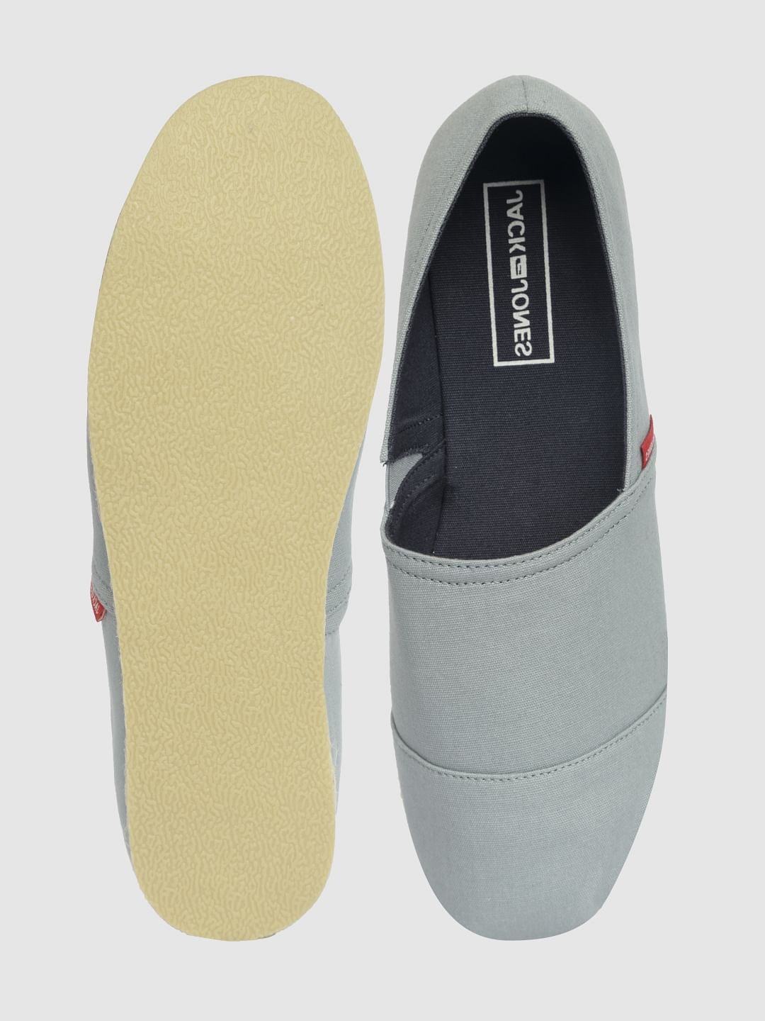 Light Grey Slip On Espadrilles