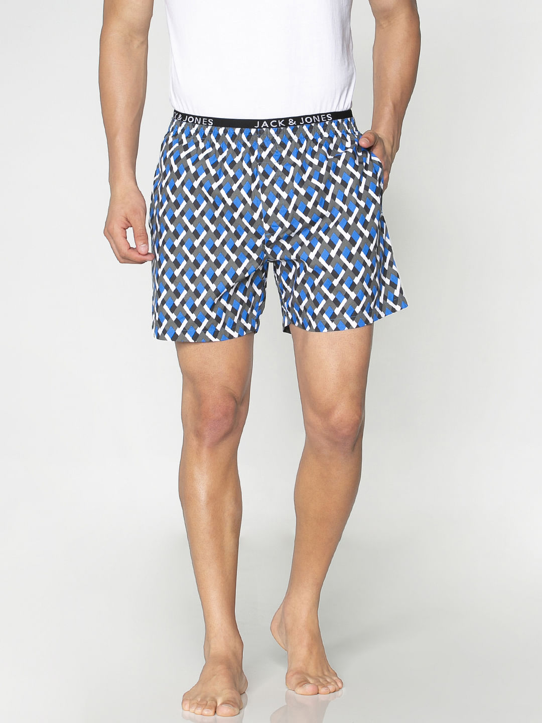 Blue All Over Printed Boxers