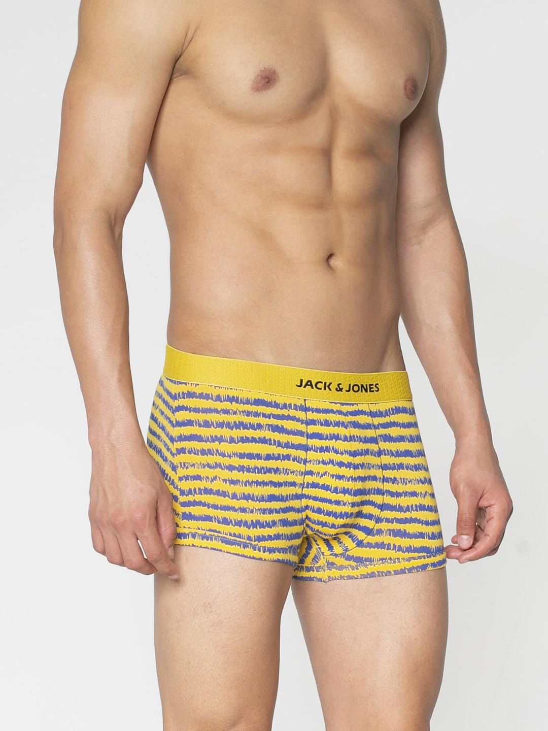 Yellow All Over Printed Brazilian Trunks