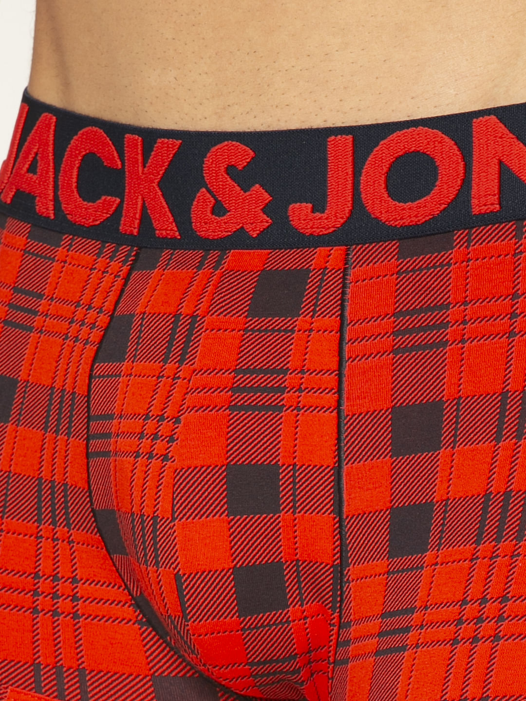 Red Checks Brazilian Trunks
