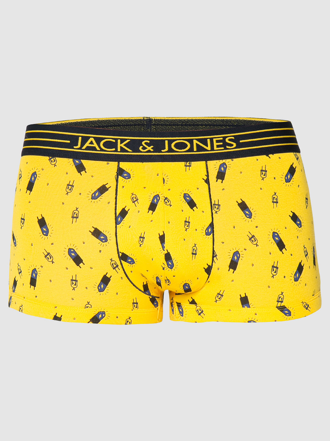 Yellow All Over Light Bulb Print Brazilian Trunks