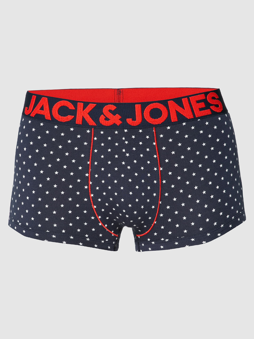 Blue All Over Star Print Brazilian Trunks