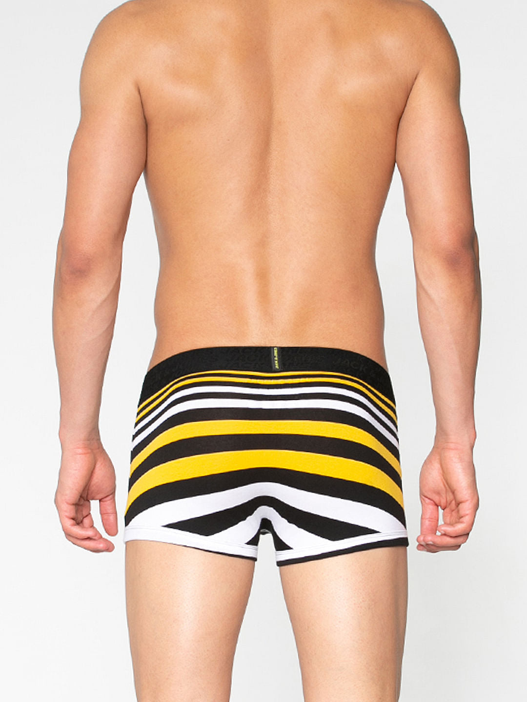 Black Striped Brazilian Trunks