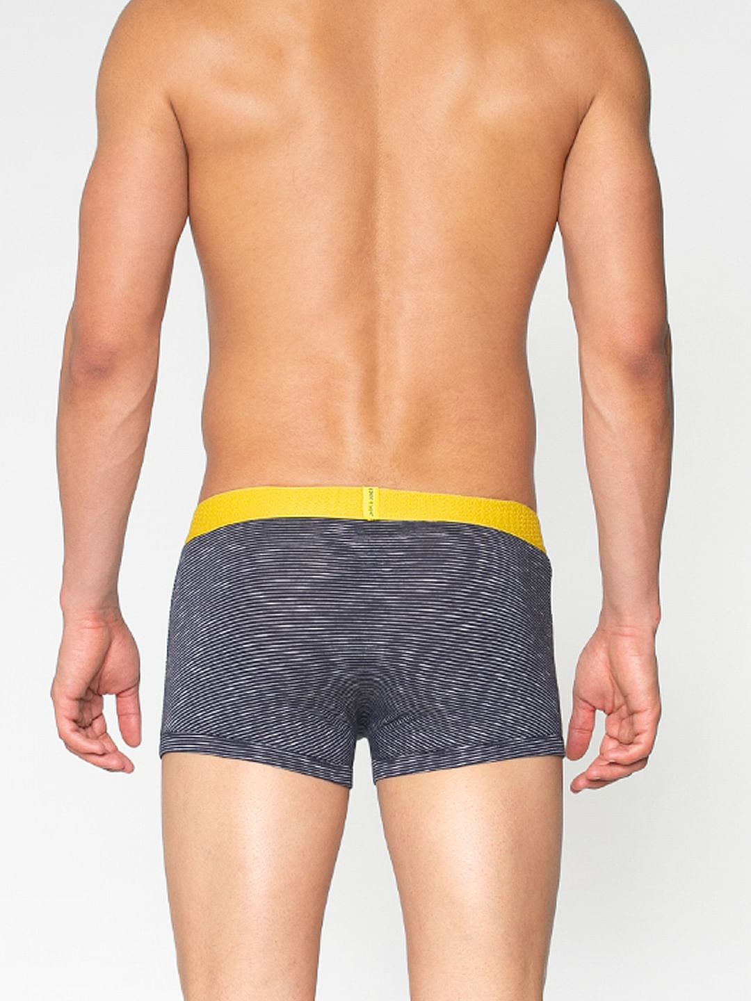 Blue Striped Brazilian Trunks
