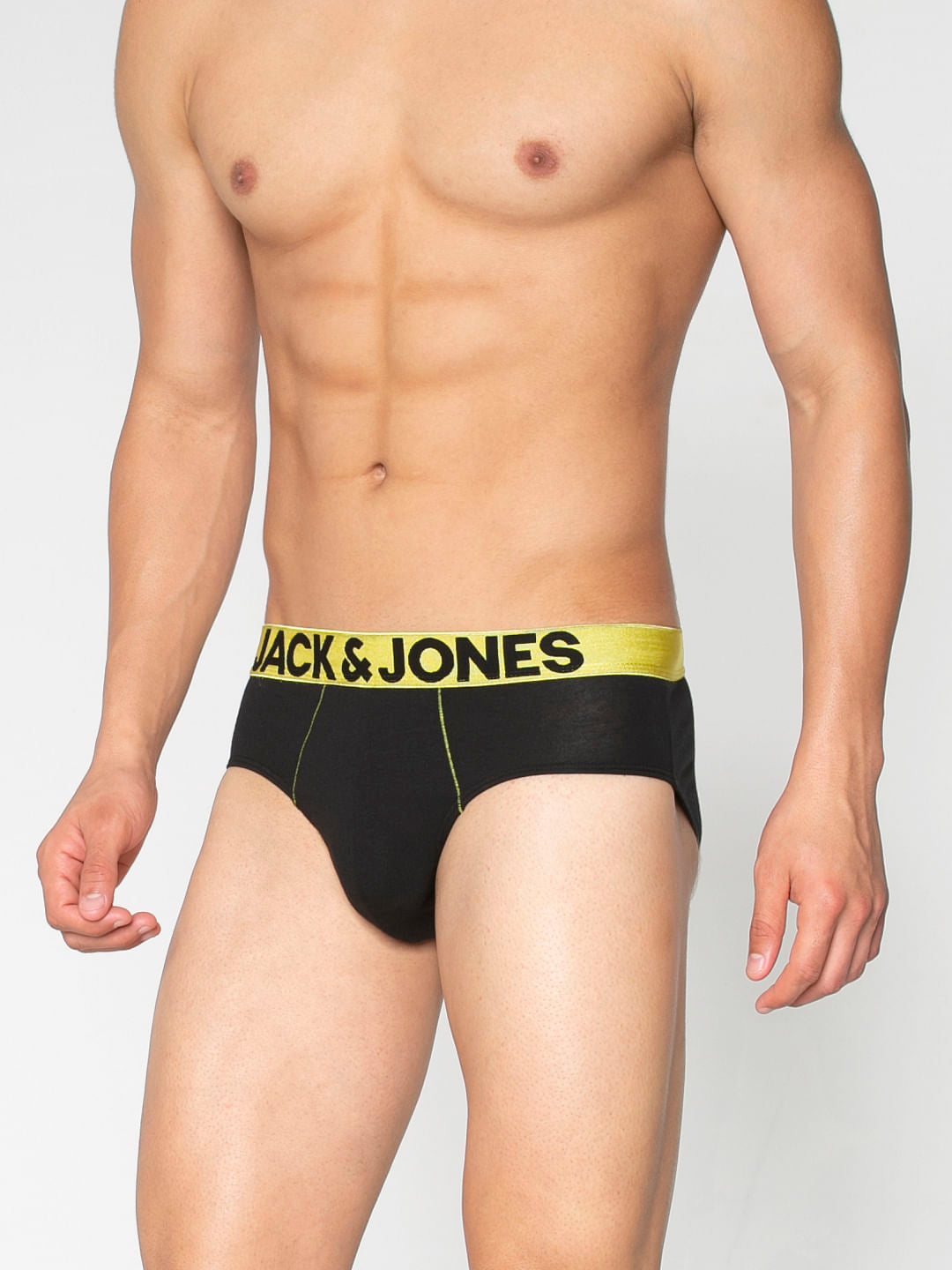 Black Pack Of Three Solid Briefs
