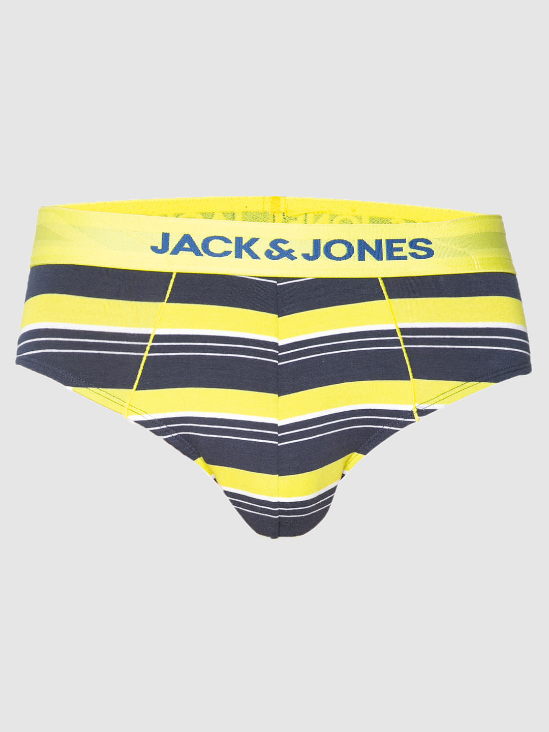 Navy Blue Striped Briefs