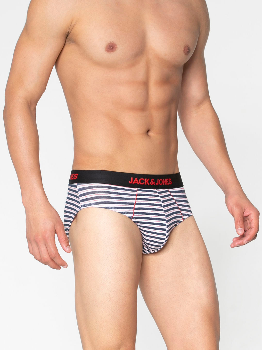 Blue And White Striped Briefs