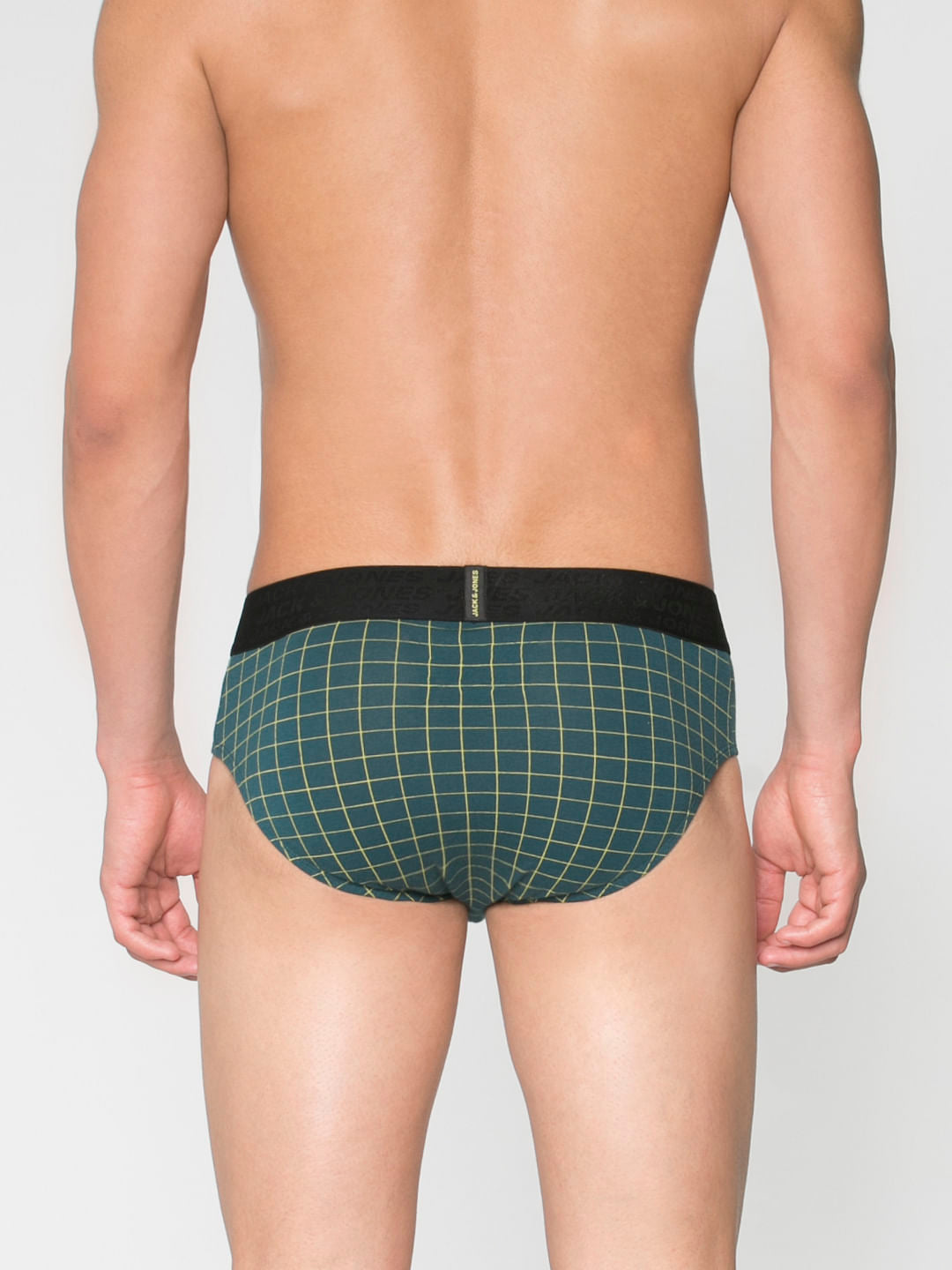Teal Checks Briefs
