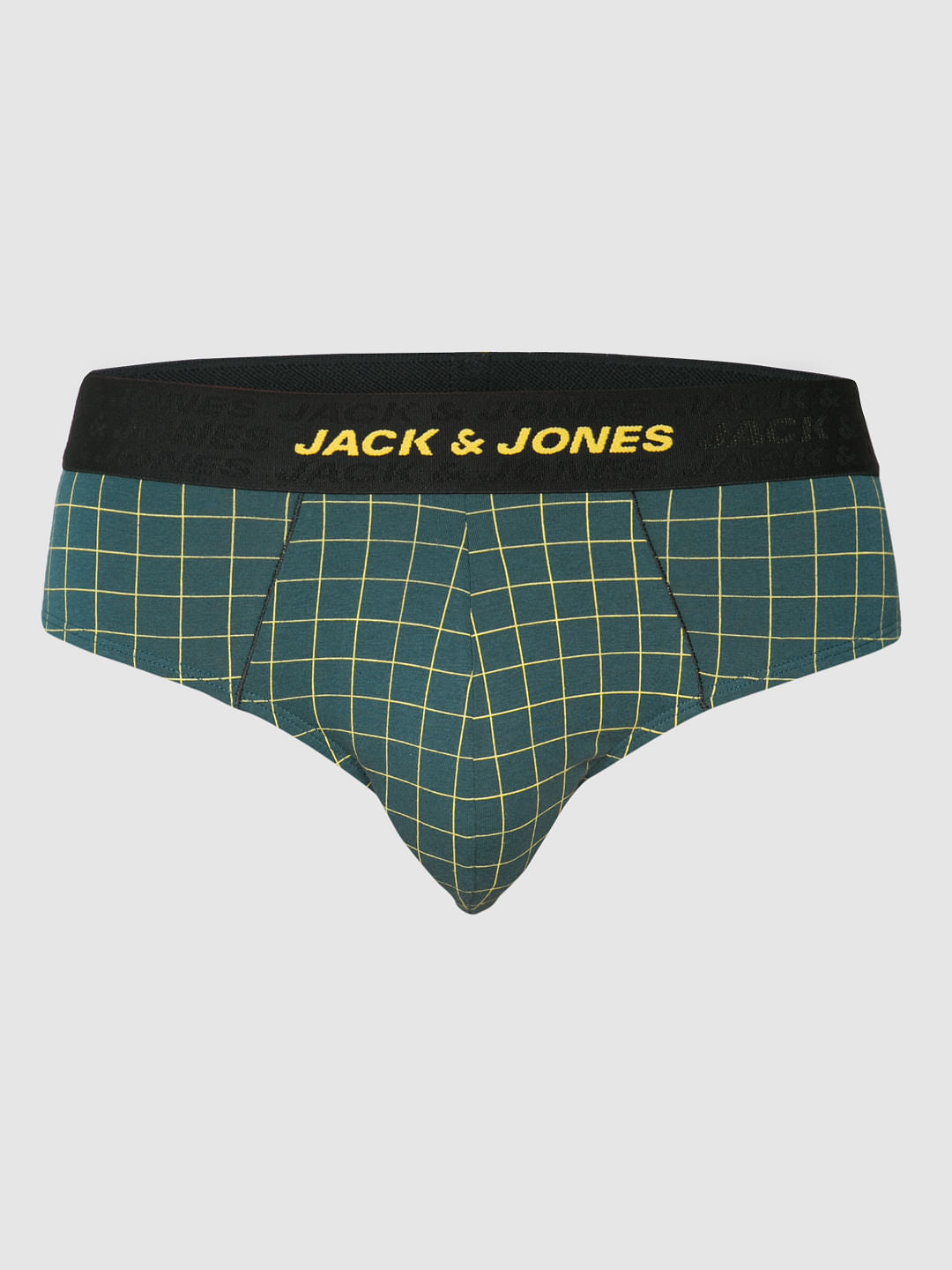 Teal Checks Briefs
