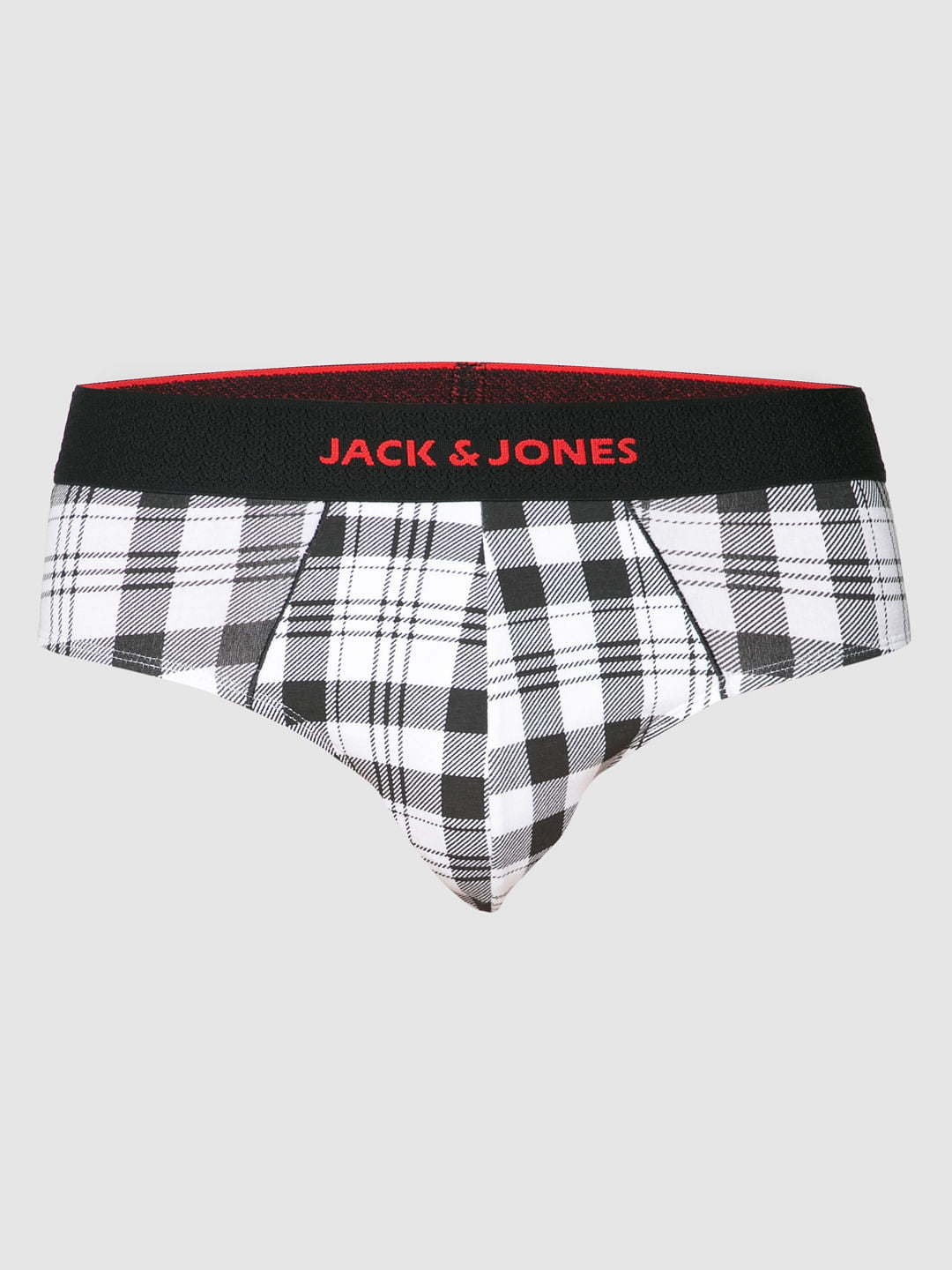 White Checks Briefs