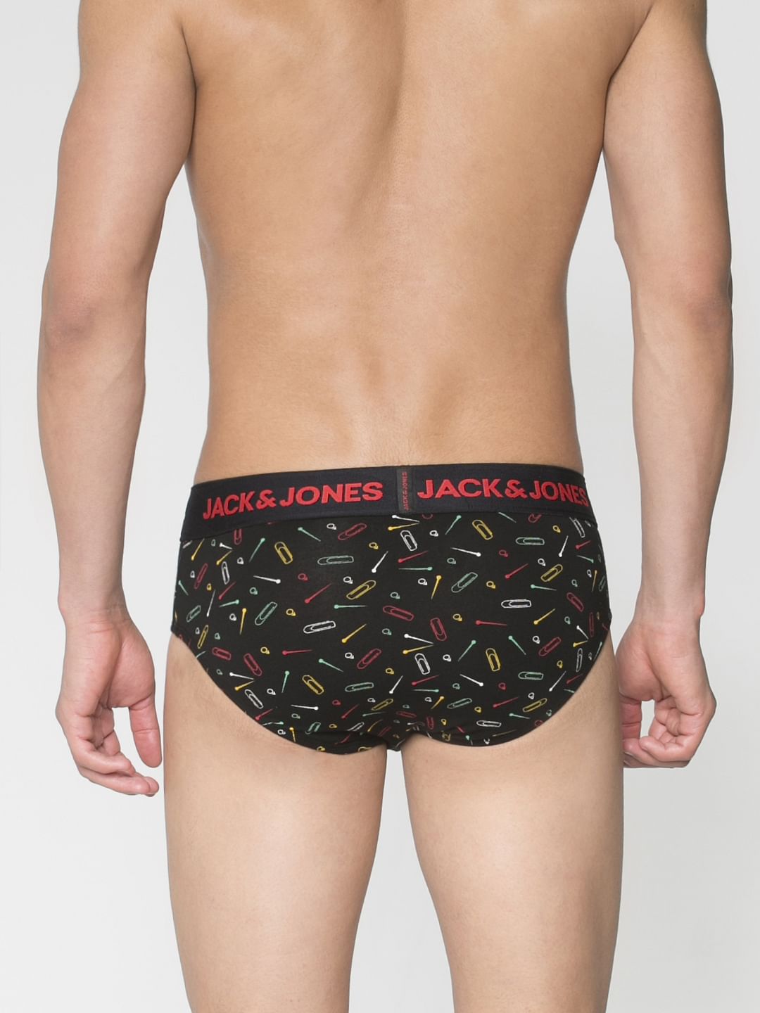 Black All Over Pin Print Briefs