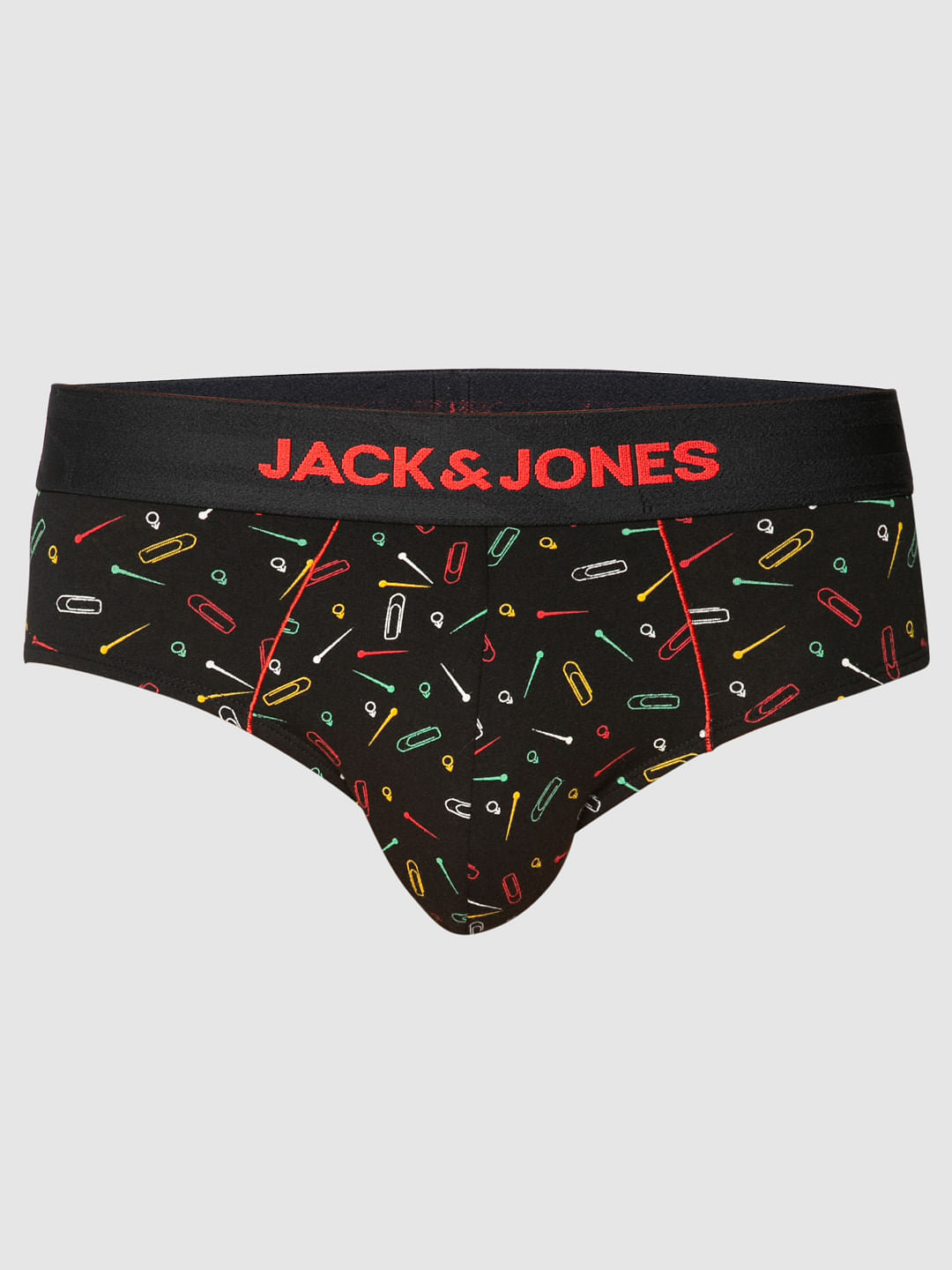 Black All Over Pin Print Briefs
