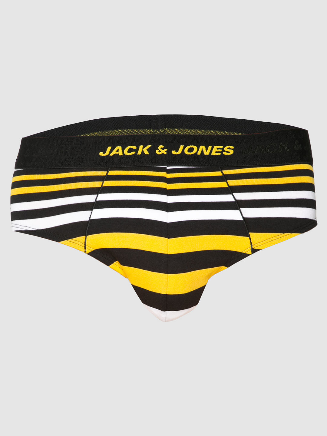 Black Striped Briefs