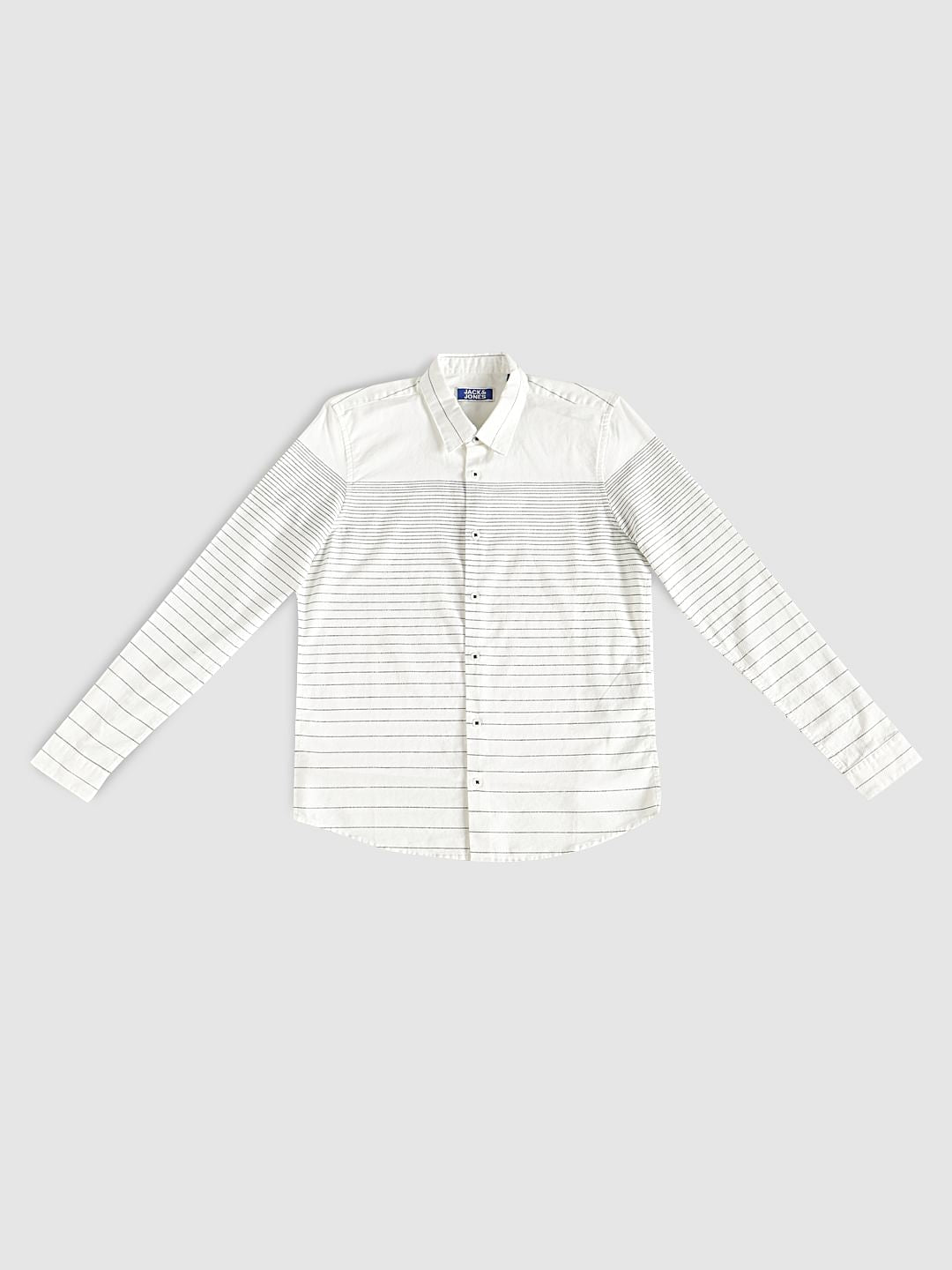 Boys White Striped Shirt