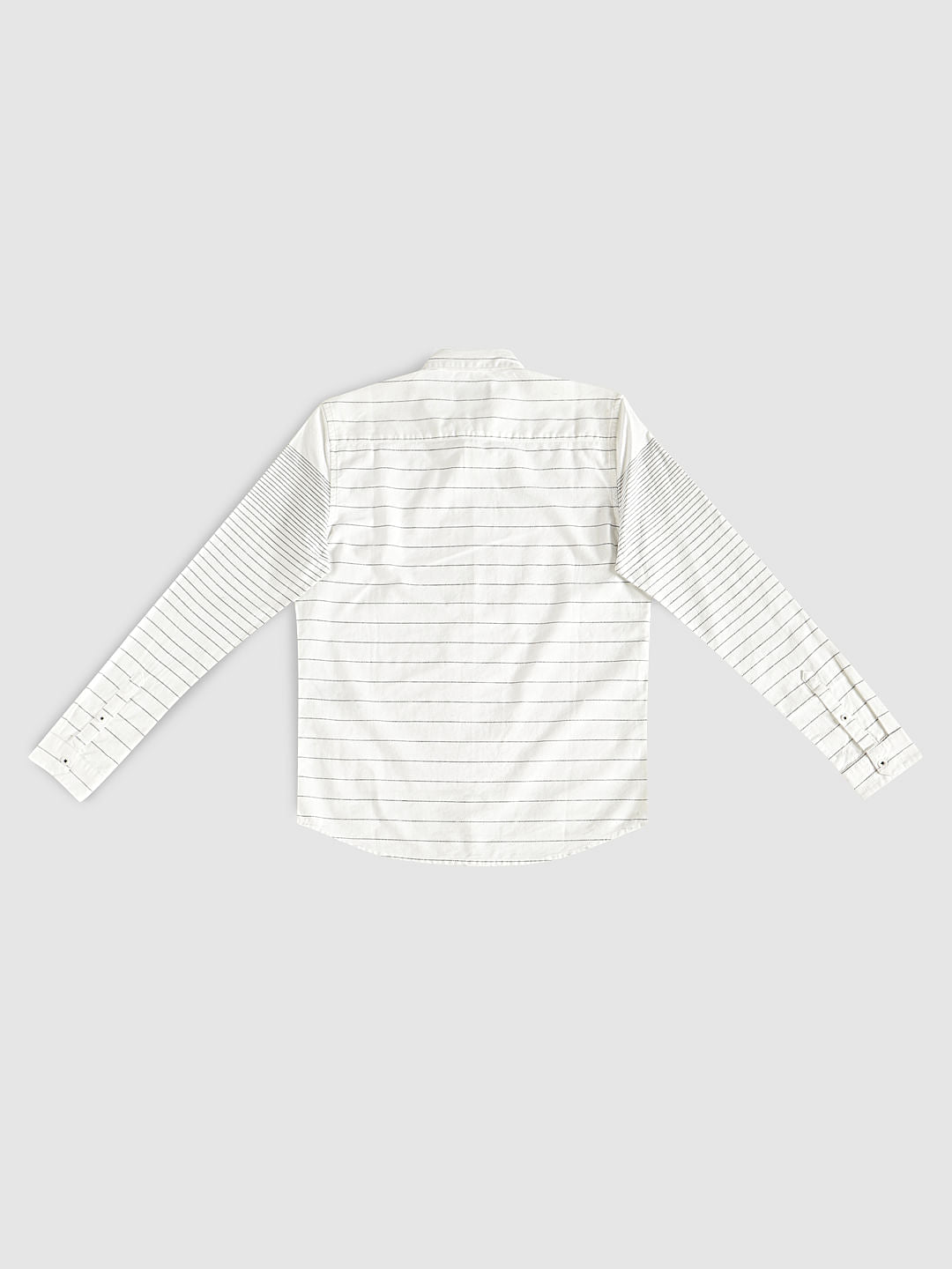 Boys White Striped Shirt