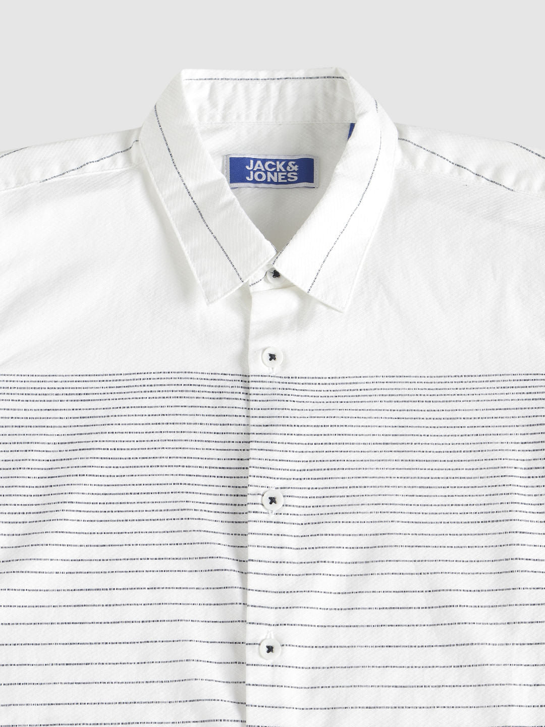 Boys White Striped Shirt