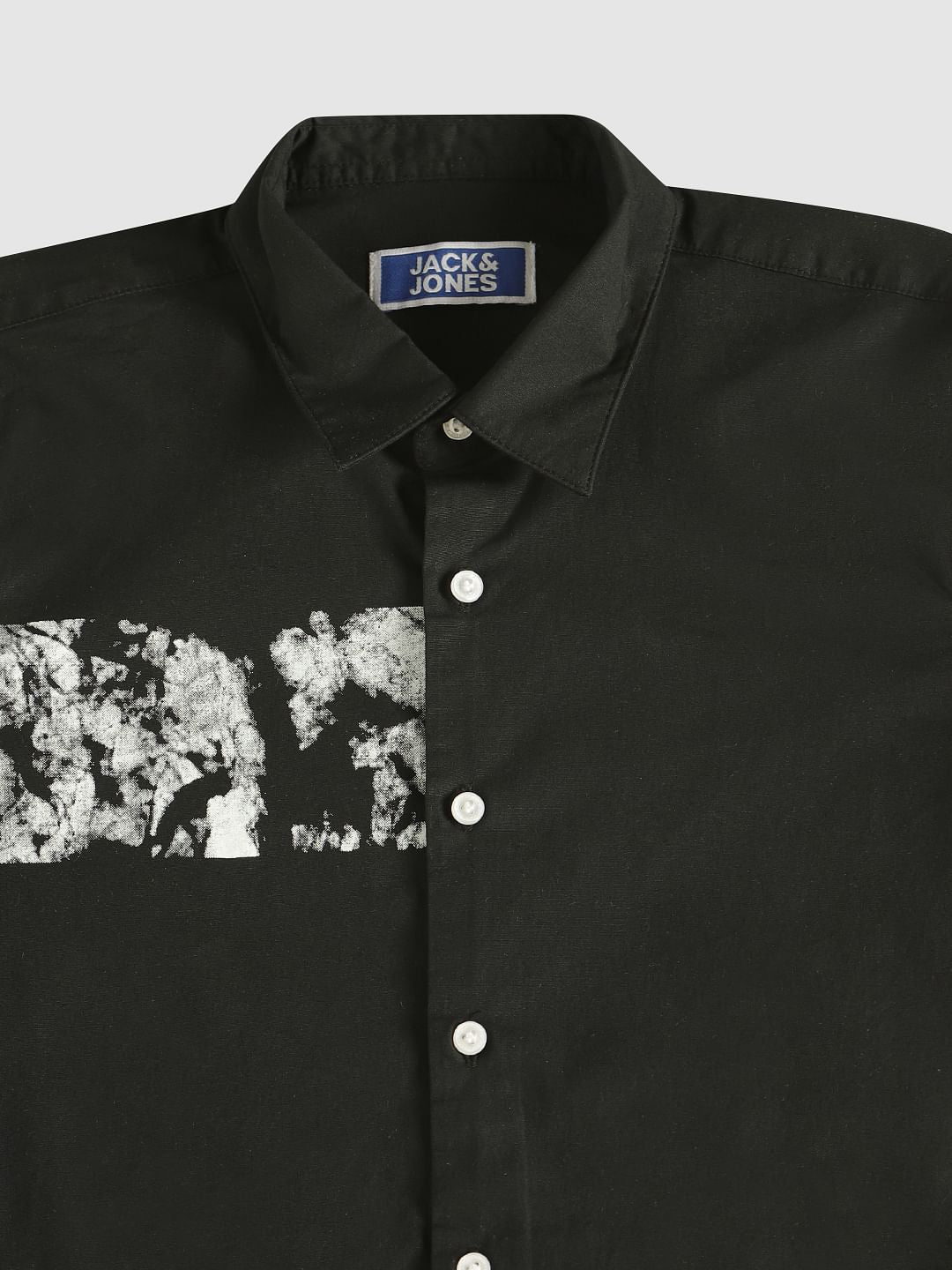 Boys Black Printed Shirt