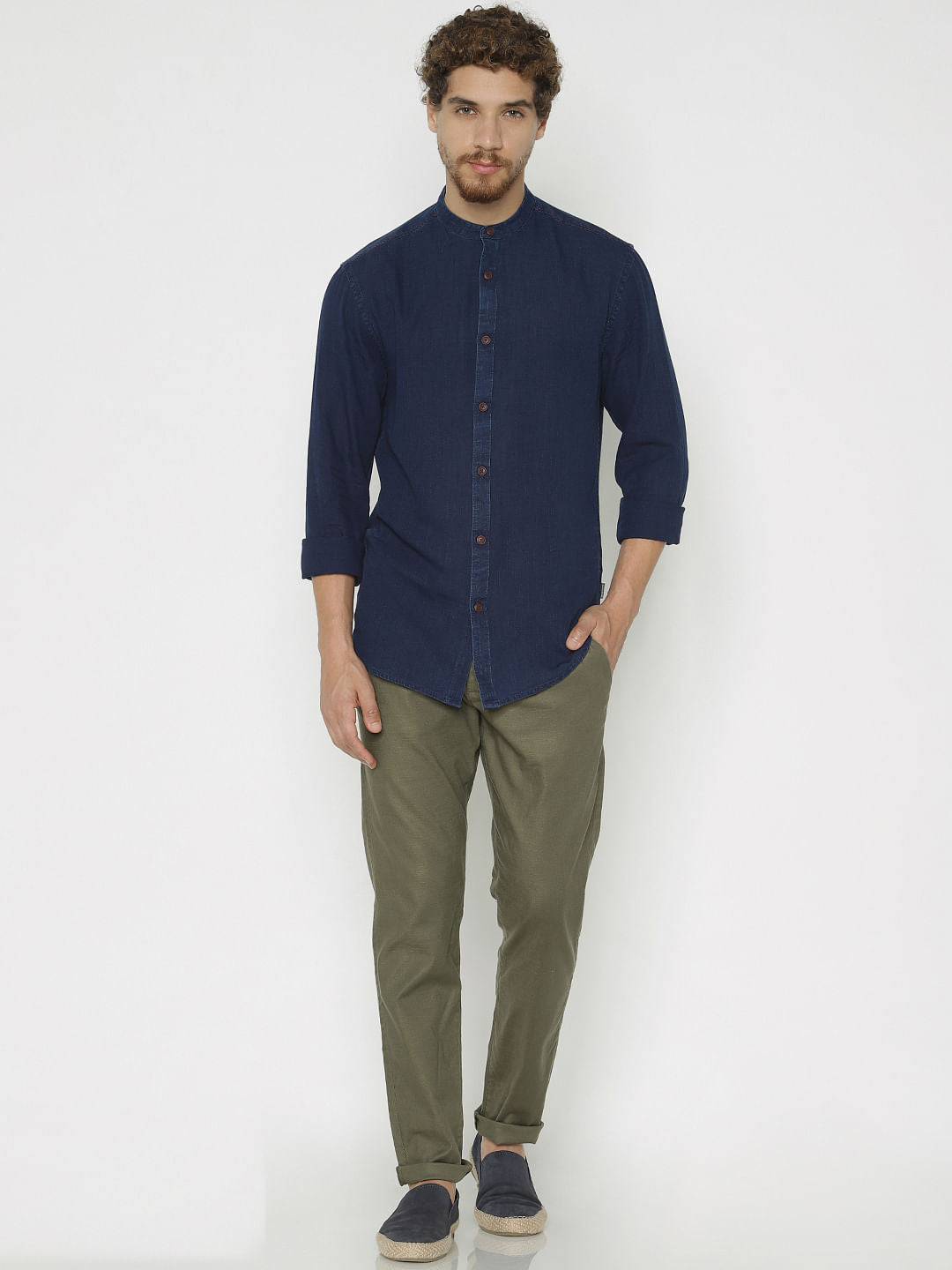 Blue Denim Full Sleeves Shirt
