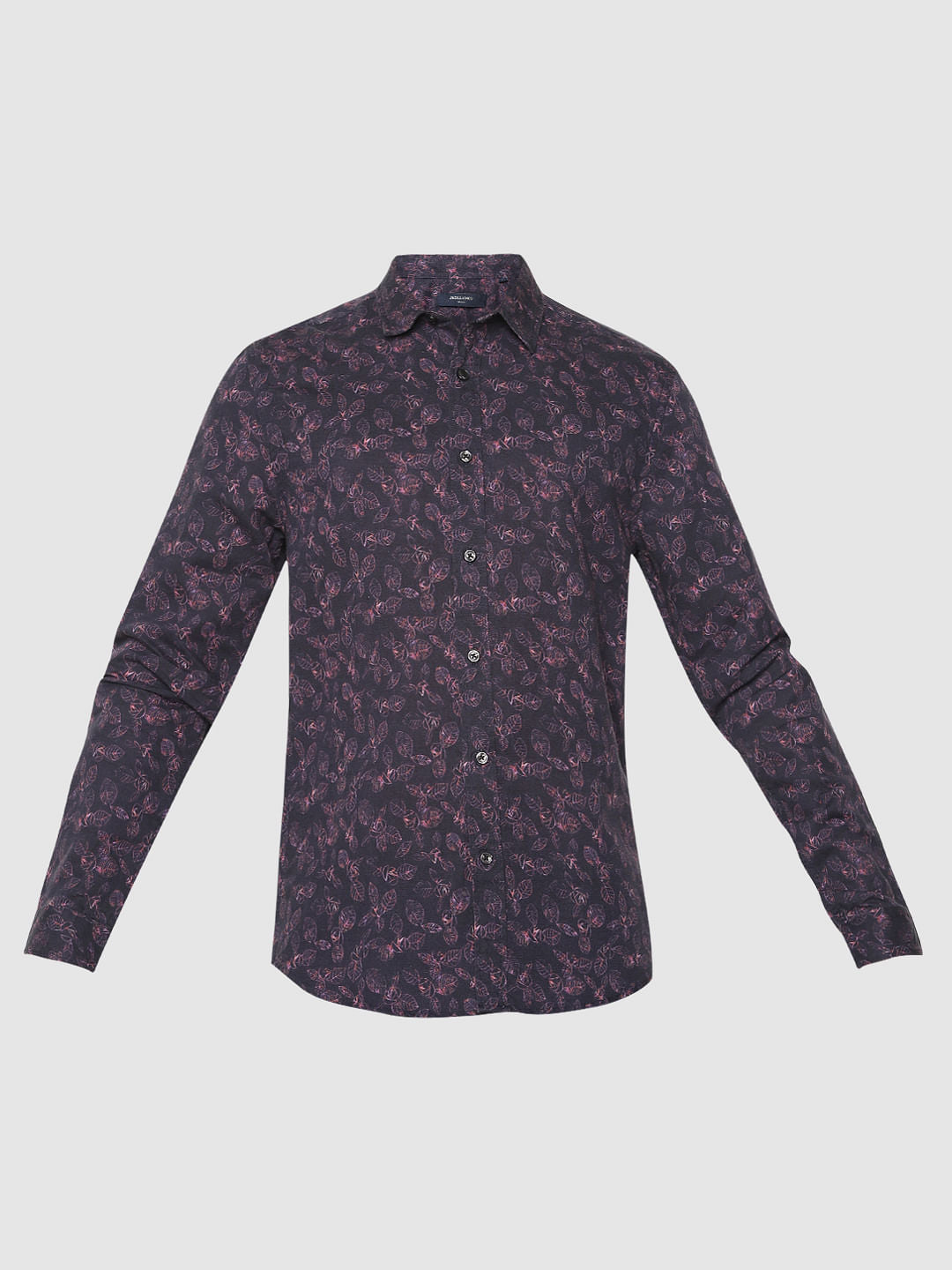 Purple All Over Print Full Sleeves Shirt