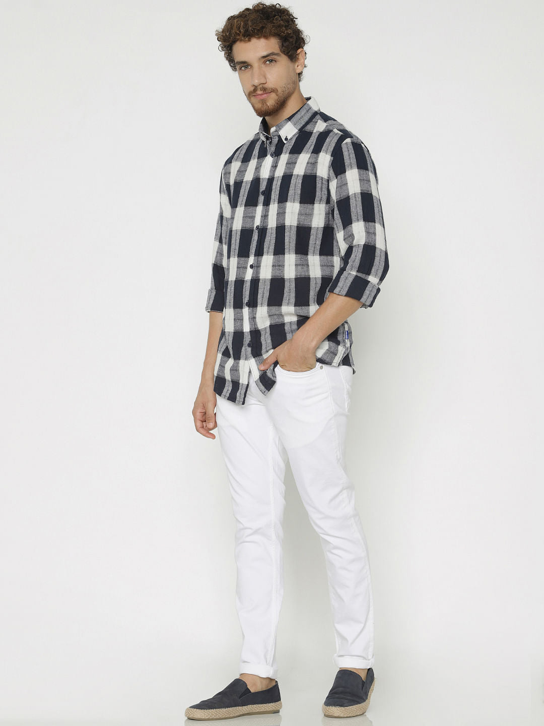 Blue Checks Full Sleeves Shirt