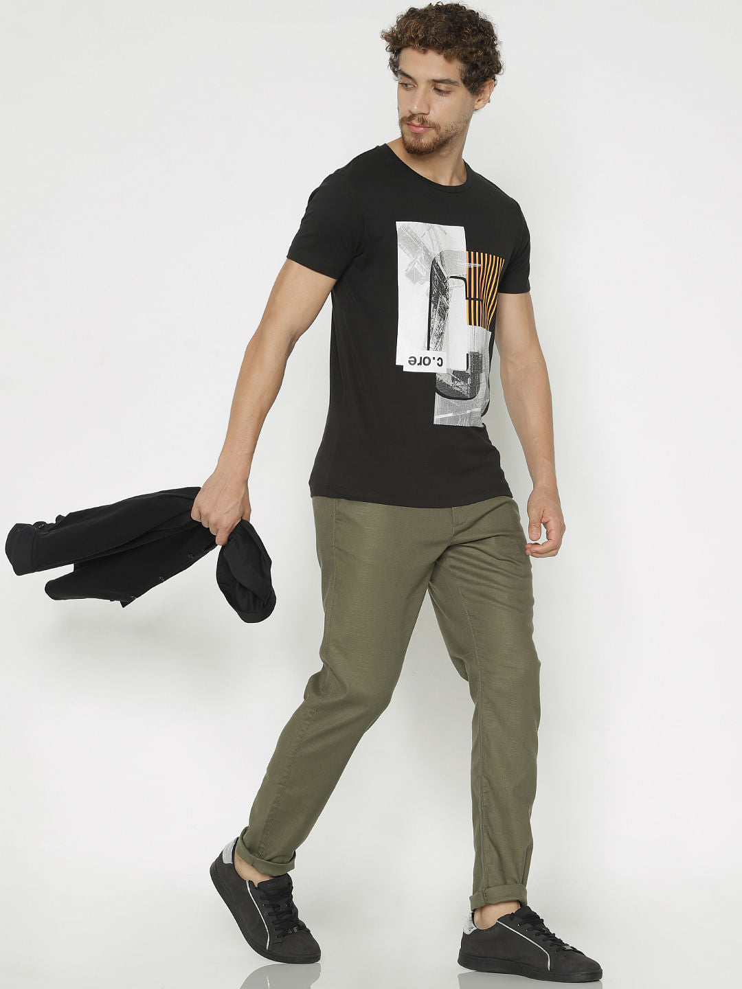 Green Slim Fit Pants