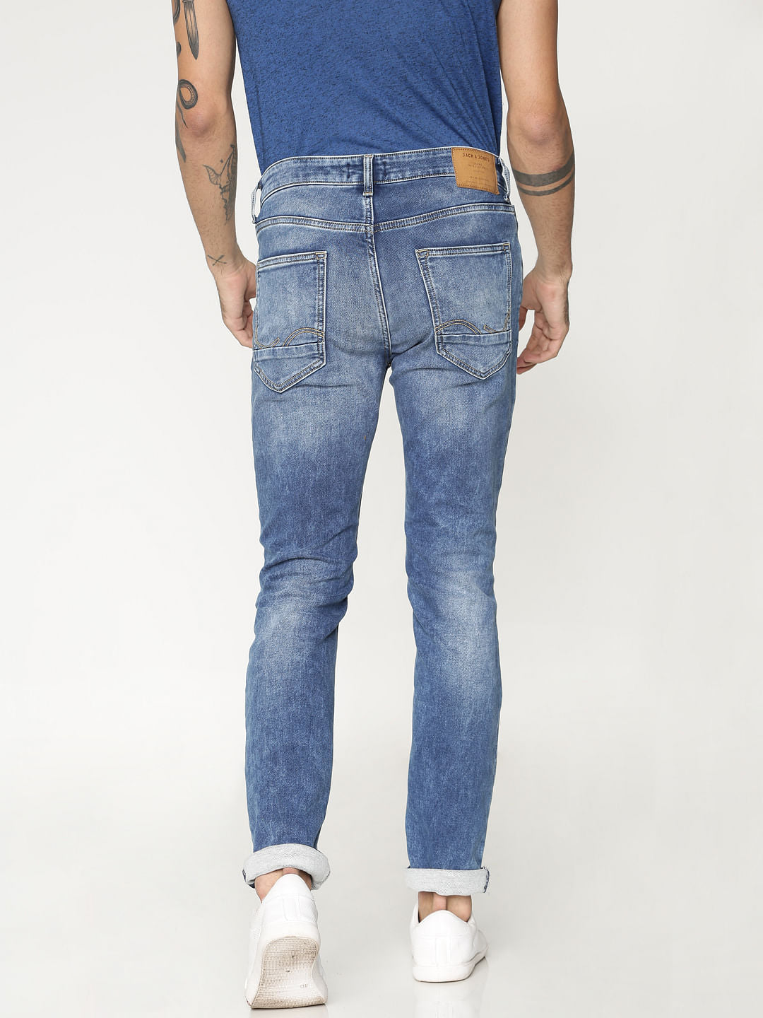 Blue Washed Ben Skinny Fit Jeans