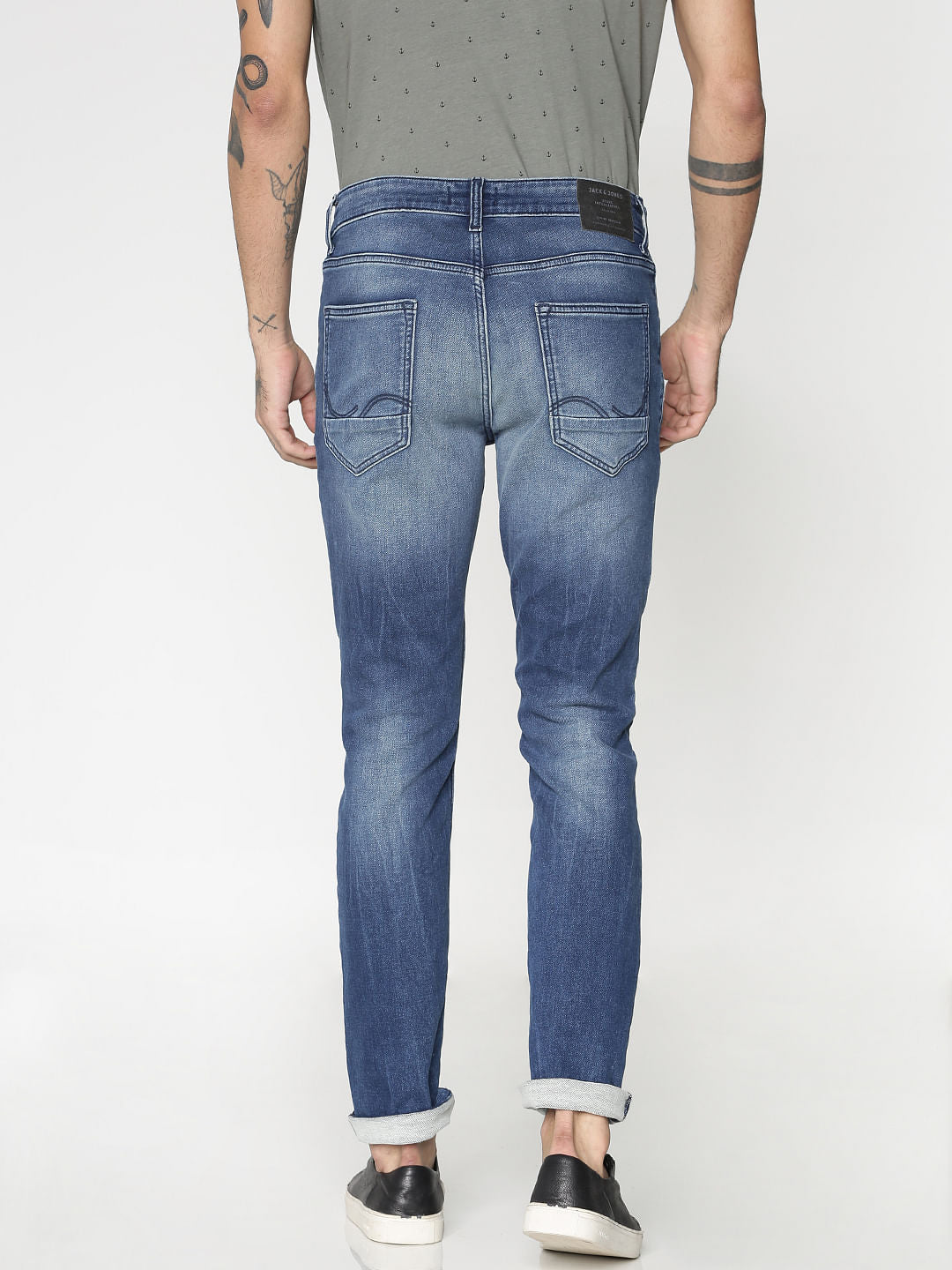 Blue Washed Ben Skinny Fit Jeans