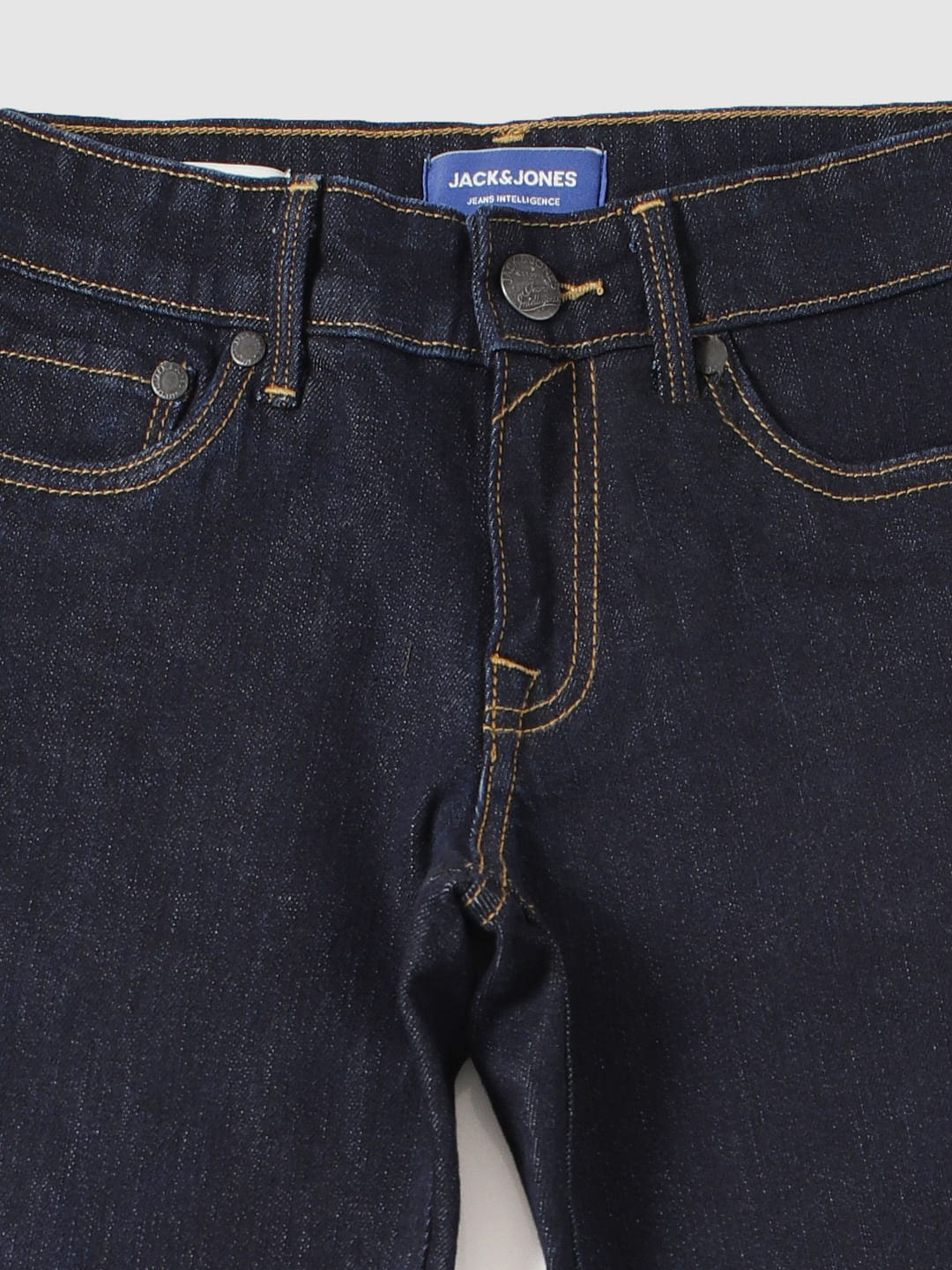 Boys Dark Blue Mid Rise Glenn Slim Fit Jeans